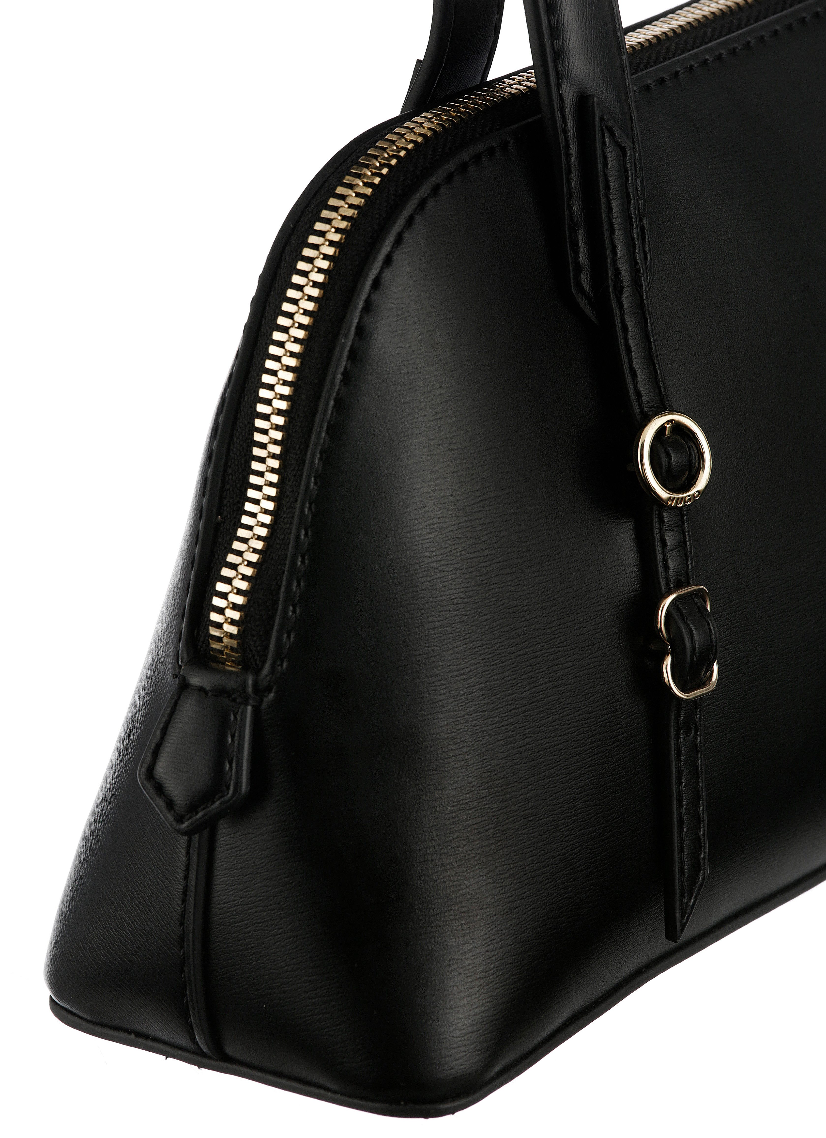 HUGO Schultertasche Syndra, längliche Schultertasche, zeitlose Handtasche, Businesstasche