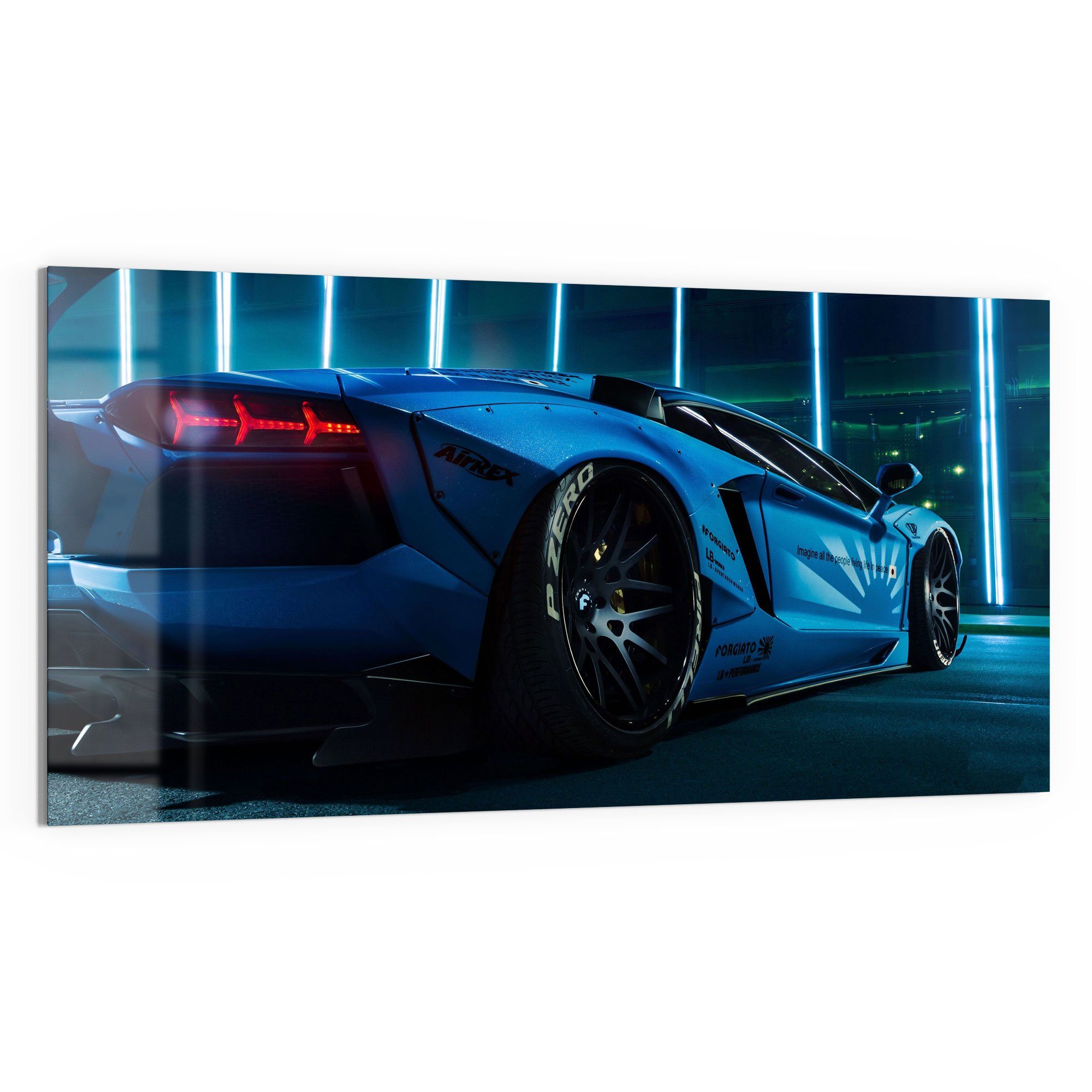 DEQORI Glasbild 'Lamborghini Aventador', 'Lamborghini Aventador', günstig online kaufen