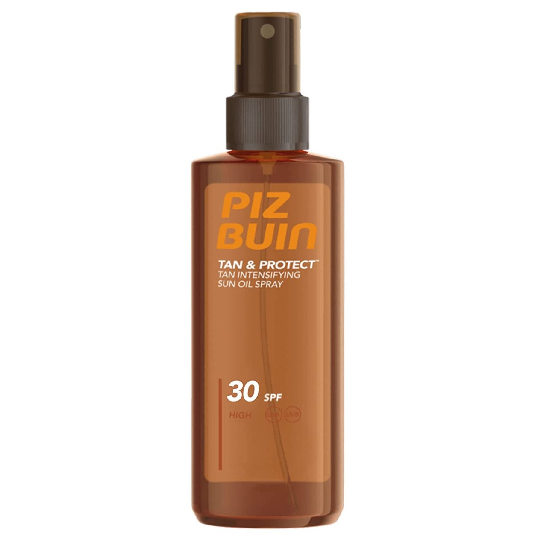 Piz Buin Sonnenschutzspray Piz Buin Tan & Protect Sonnenöl-Spray SPF30 150 ml, Unterstützt die natürliche Bräunung bei UVA- und UVB-Schutz