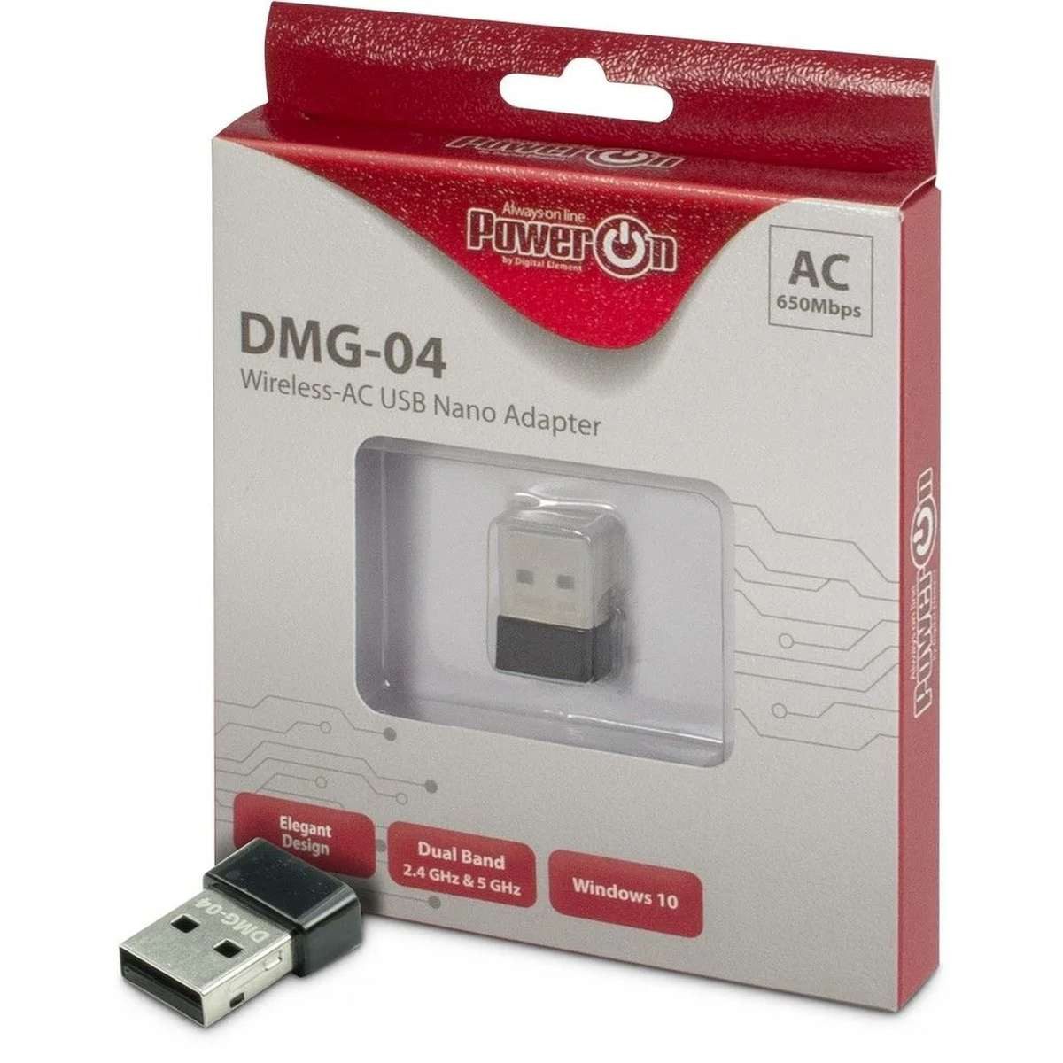 Inter-Tech WLAN-Dongle Inter-Tech DMG-04 WLAN 433 Mbit/s