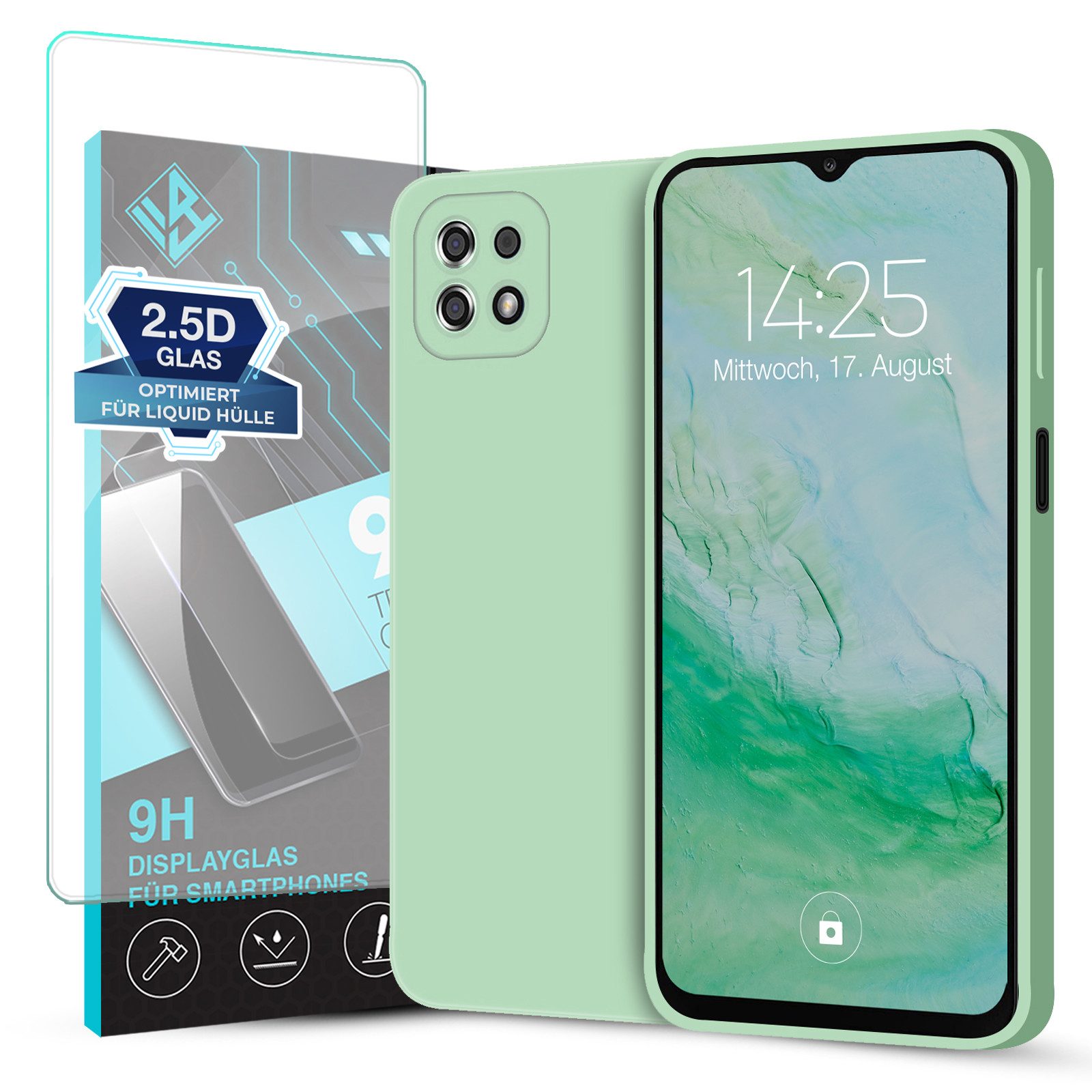 Tec-Expert Handyhülle SoftGrip Cover Hülle für Samsung Galaxy A22 5G, Handy Case Bumper integrierter Kameraschutz flexibel