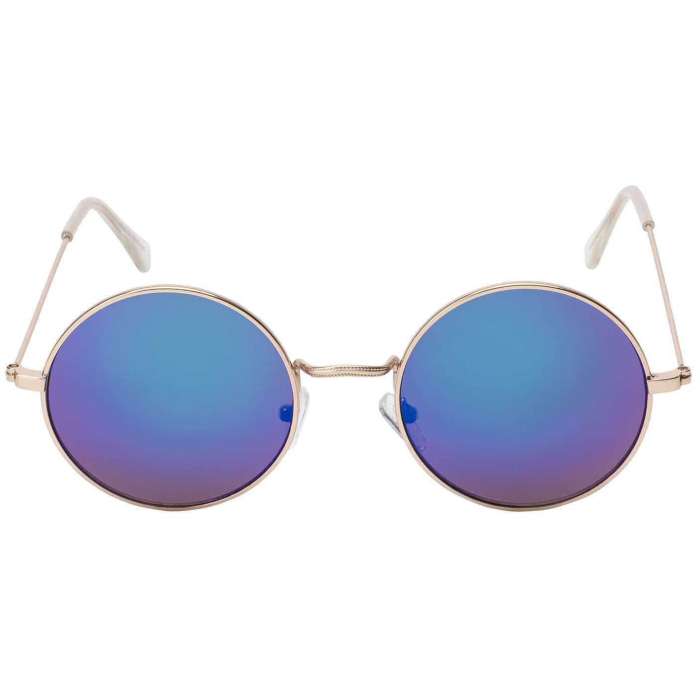 BEZLIT Eyewear Retrosonnenbrille Rund Form Verspiegelt Damen Herren Sonnenbrille (1-St) mit bunten Linsen