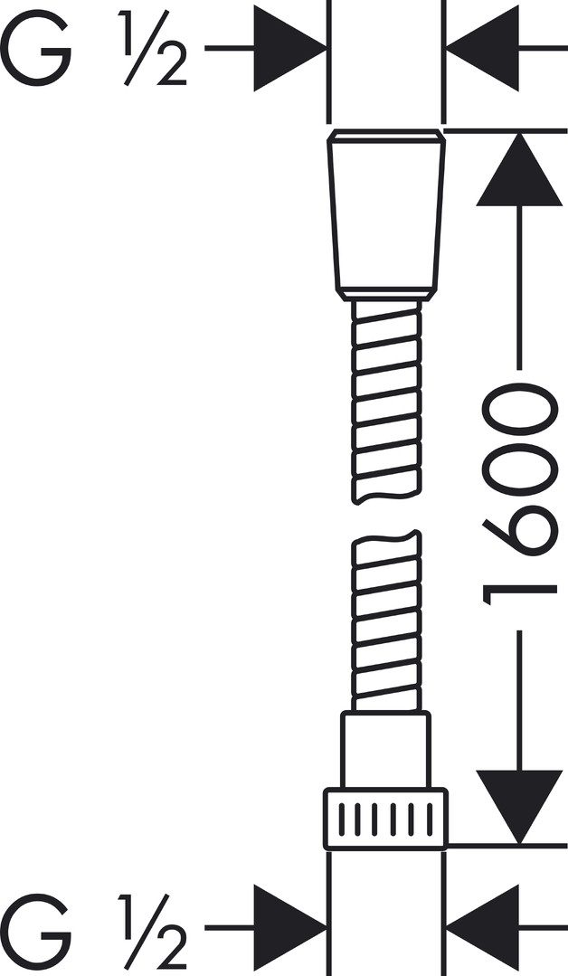 Hansgrohe Brauseschlauch Metaflex 125 cm Chrom günstig online kaufen