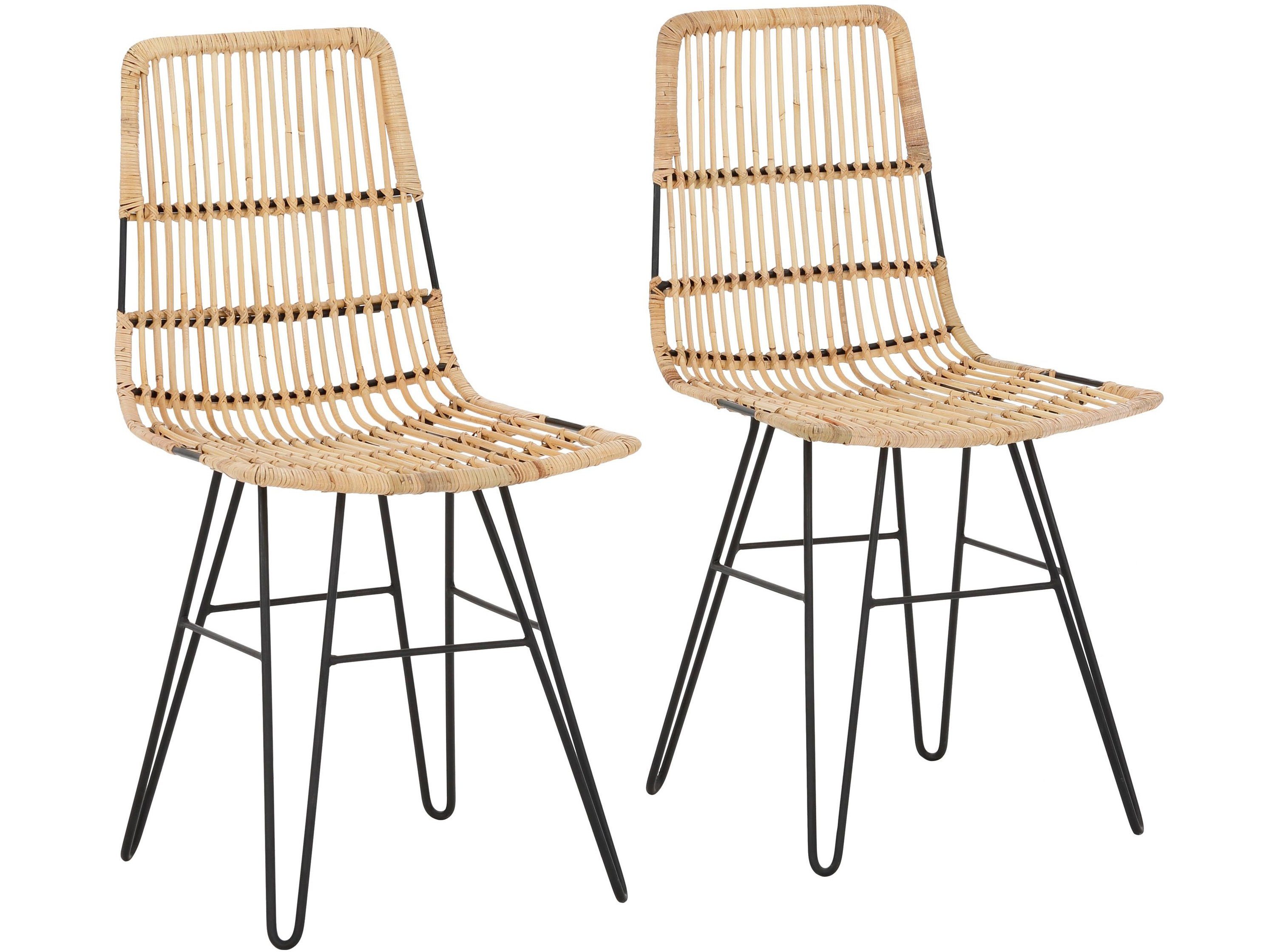 loft24 Rattanstuhl Felicia (2er-Set, 2 St), Esszimmerstühle günstig online kaufen