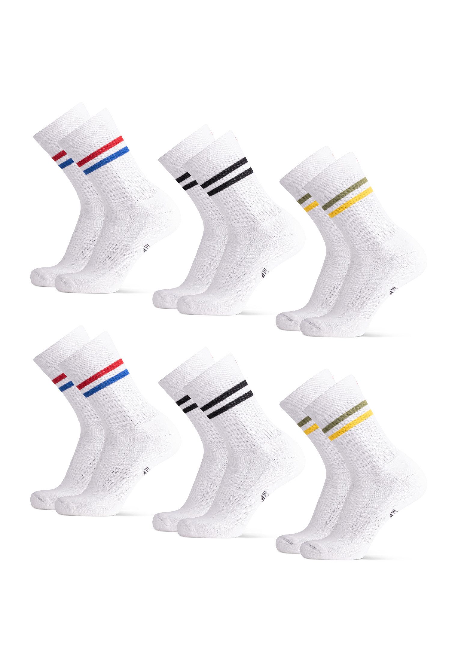 DANISH ENDURANCE Basicsocken Tennis Crew 6 Paar Baumwolle Tennissocken – Be günstig online kaufen