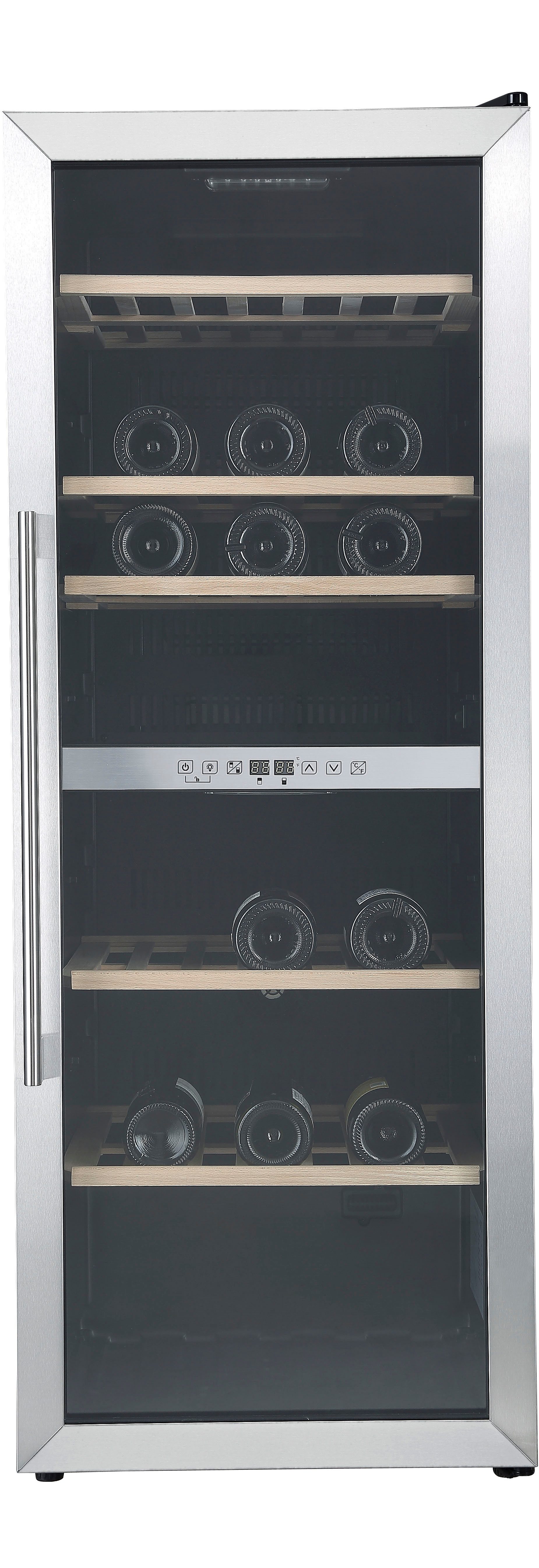 Hanseatic Weinkühlschrank HWC77FCIA, für 77 Standardflaschen á 0,75l,inkl. 3 Jahre Herstellergarantie