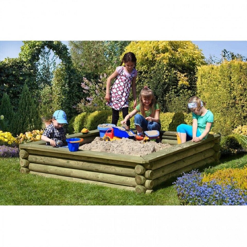 Gartenpirat Sandkasten 180x180 cm Sandkasten aus günstig online kaufen