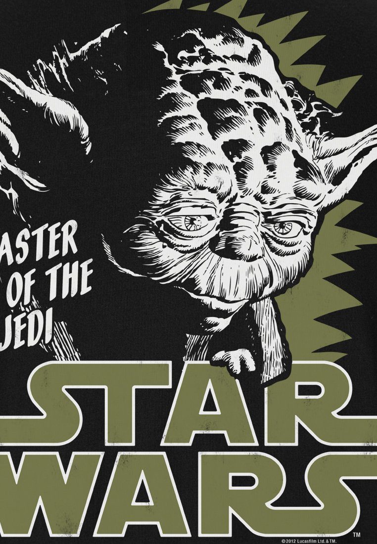 Star LOGOSHIRT mit T-Shirt Wars Yoda-Frontdruck tollem