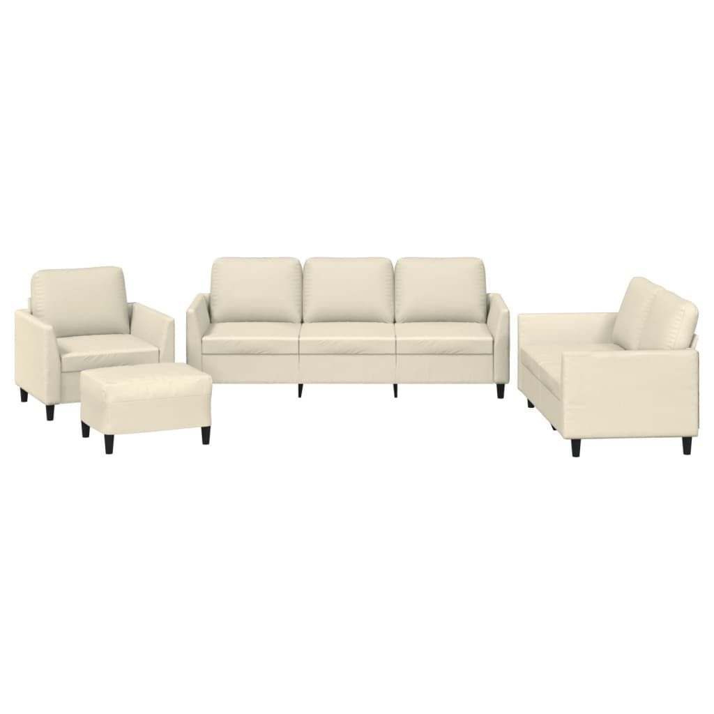 vidaXL Sofa 4-tlg. Sofagarnitur mit Kissen günstig online kaufen