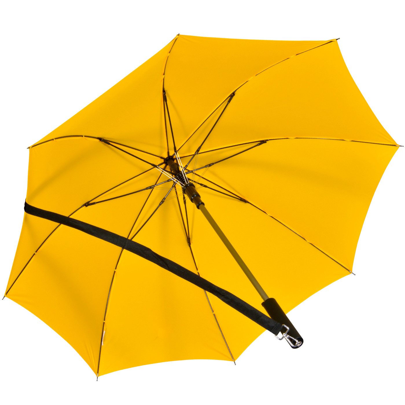 iX-brella Stockregenschirm Stockregenschirm Umhängeschirm mit längenverstellbarem Tragegurt, mit Auf-Automatik, in vielen Farben