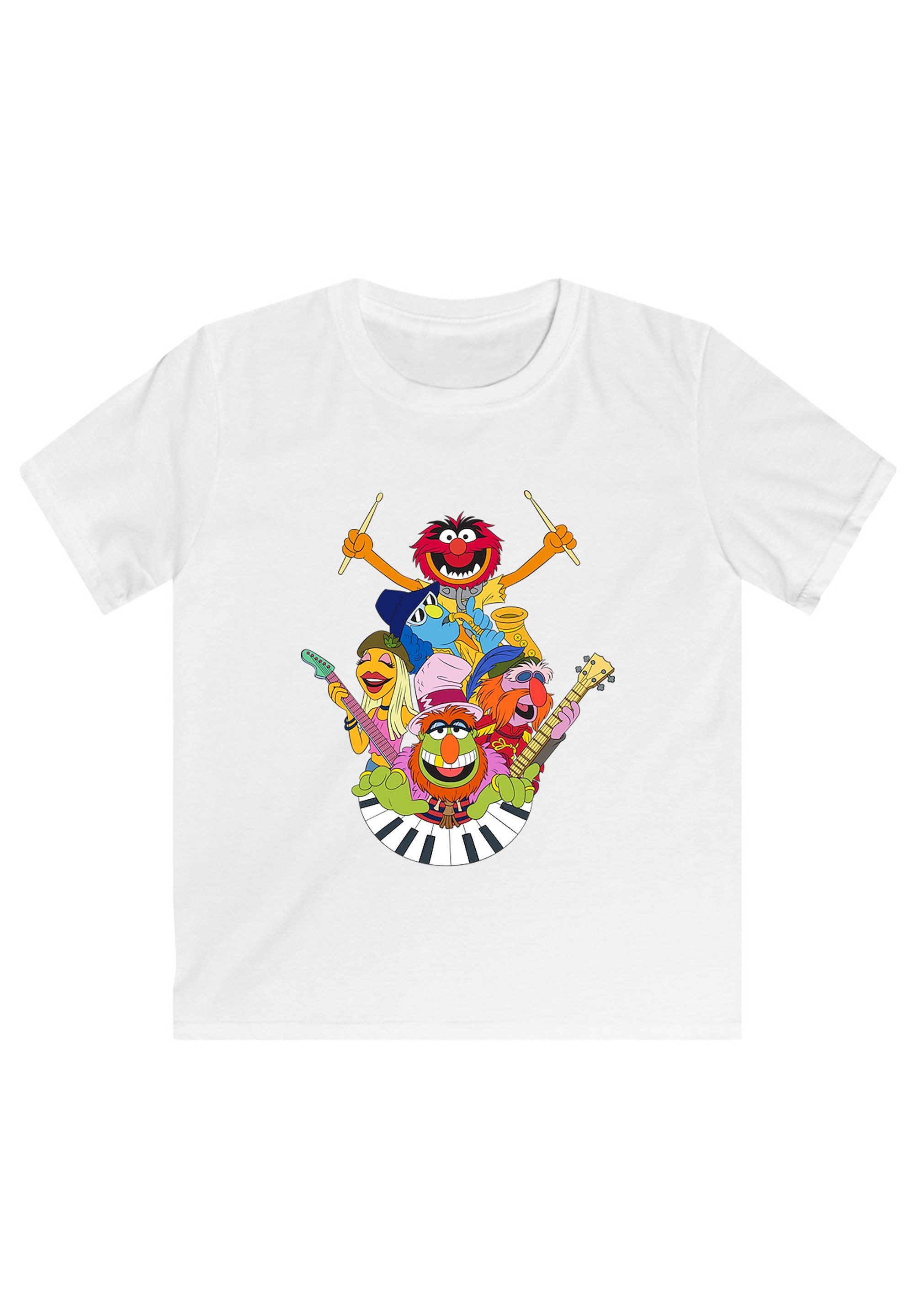 F4NT4STIC T-Shirt Disney Muppets Dr. Print Teeth Electric weiß Mayhem and The