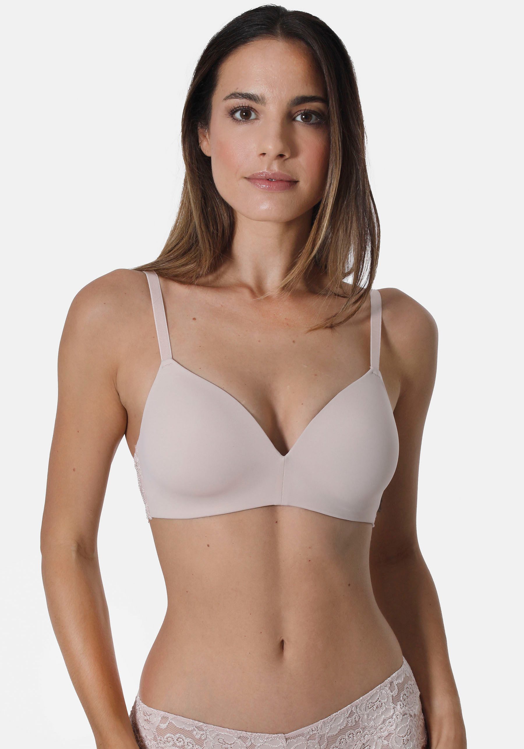 Sassa Soft-BH Classic Lace mit Spitzeneinsatz, vorgeformte Cupeinlage, Rücken aus Spitze