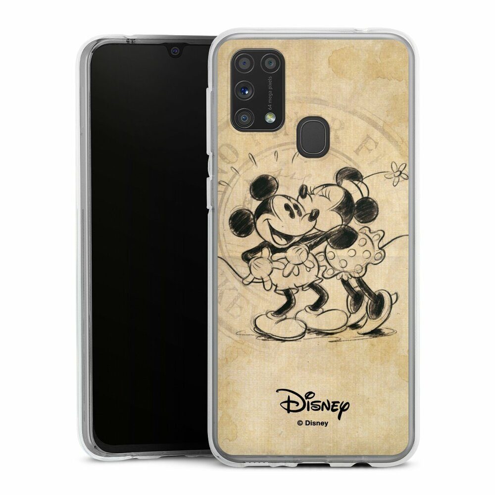 DeinDesign Handyhülle Mickey Mouse Minnie Mouse Vintage Minnie&Mickey, Samsung  Galaxy M31 Silikon Hülle Bumper Case Handy Schutzhülle