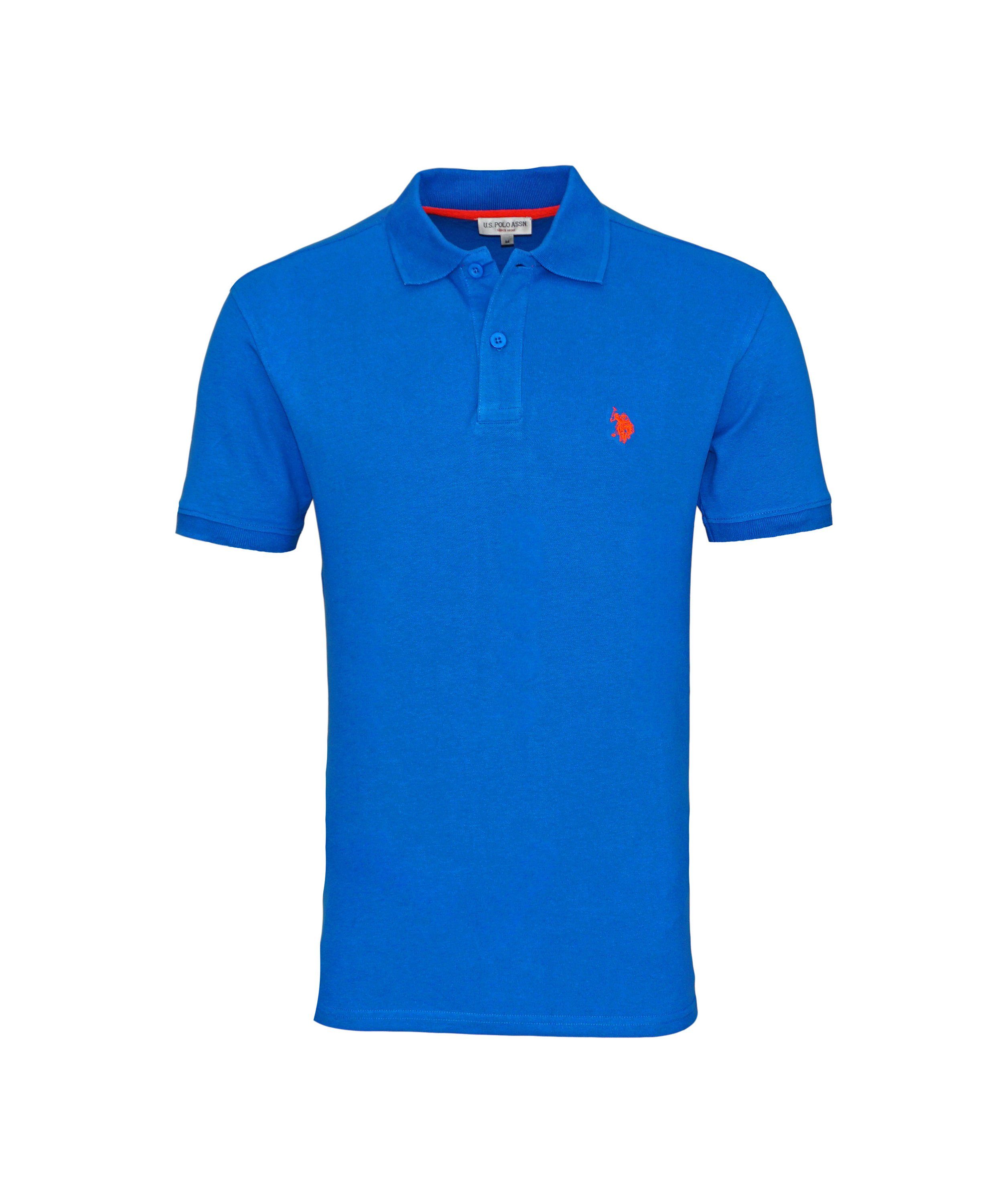 (1-tlg) Shortsleeve Polo U.S. Basic Shirt blau Poloshirt Polo Assn Poloshirt