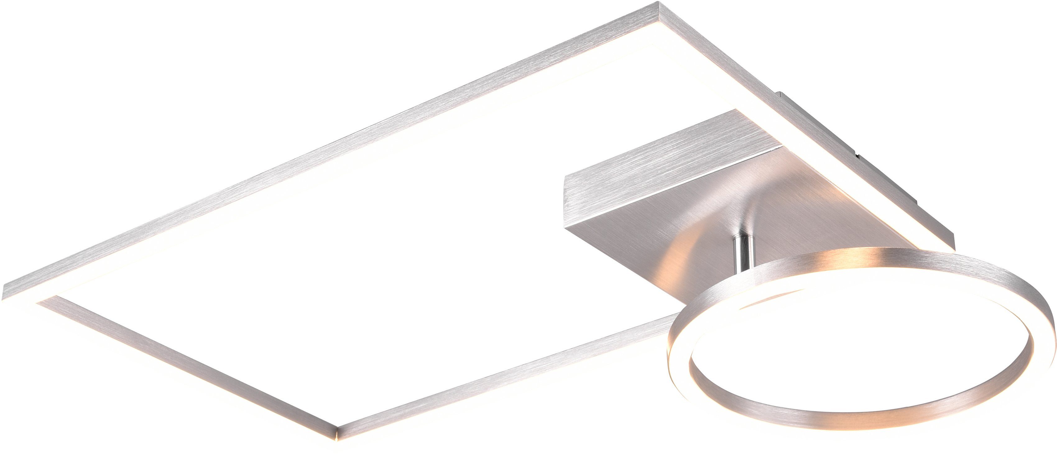 TRIO Leuchten LED Deckenleuchte VERSO, mehrere Helligkeitsstufen, LED fest  integriert, Warmweiß, über Wandschalter dimmbar, Ring schwenkbar, 3000K, 3000  Lm, 30x50 cm, inkl. LED Leuchtmittel