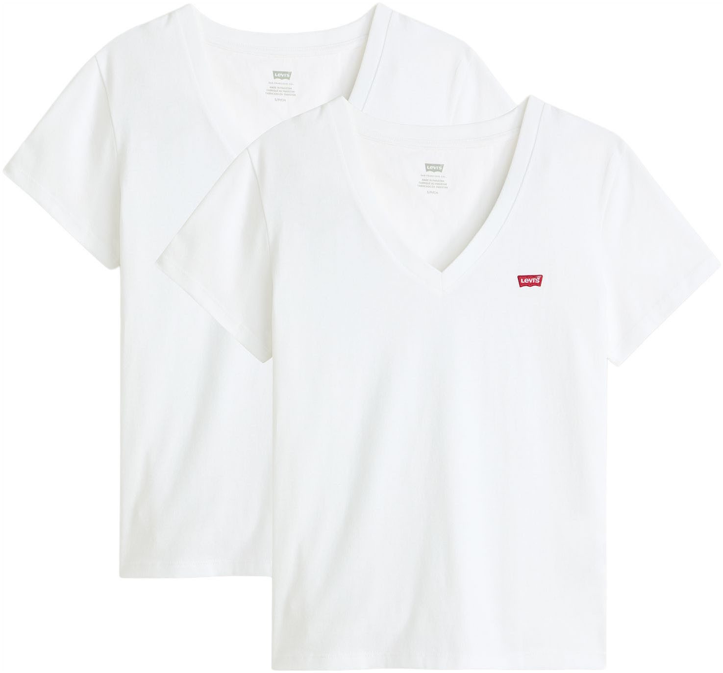 Levi's® T-Shirt VNECK TEE 2 PACK (Packung, 2-tlg) günstig online kaufen