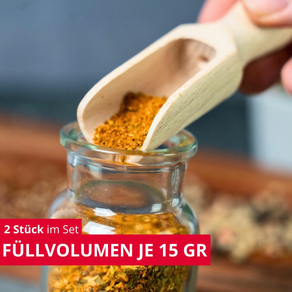 WESTMARK Backschaufeln 2tlg., Füllvolumen: je 15 gr, Gewürzschaufel, Maxi, platzsparend, nachhaltig, langlebig