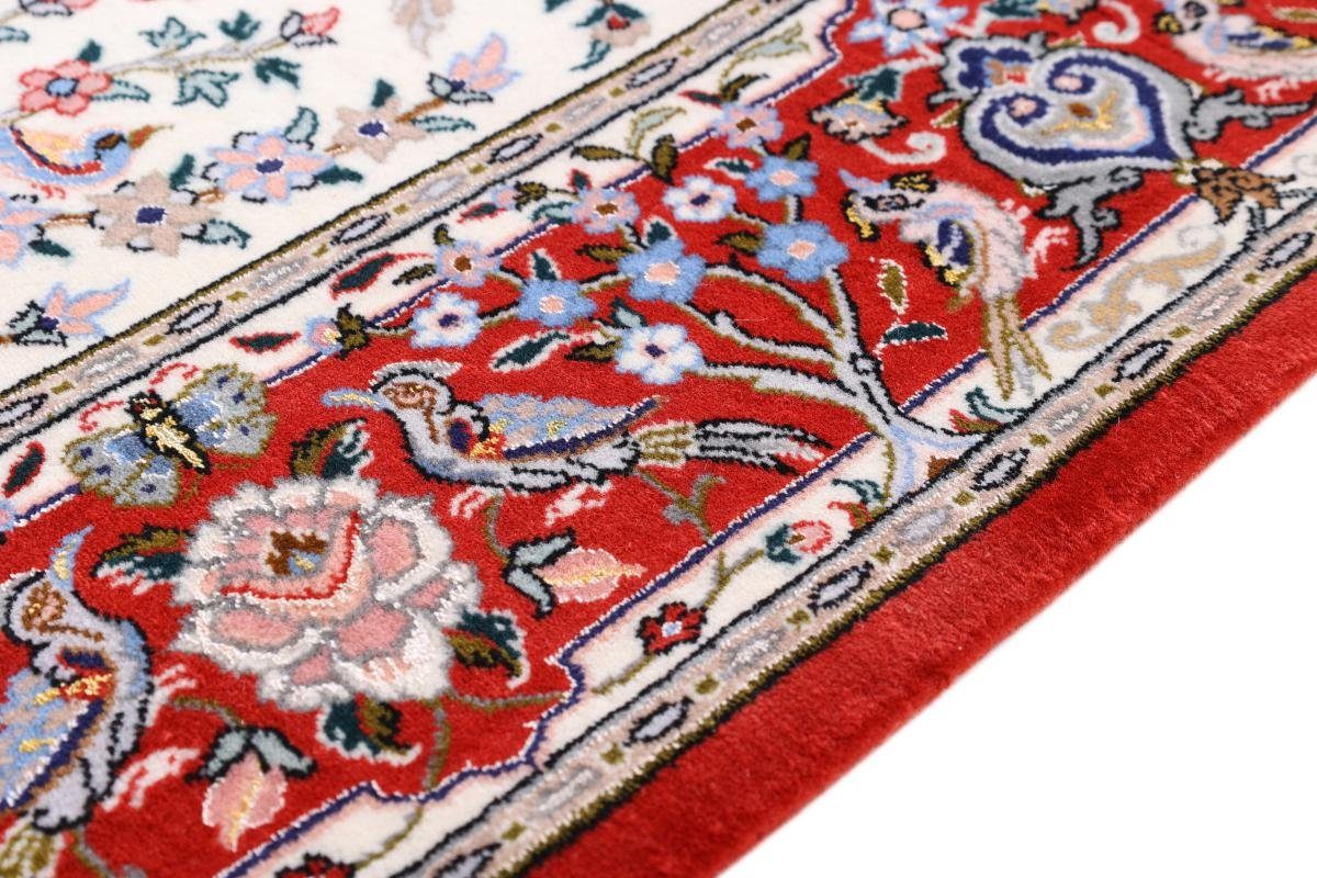 Orientteppich Isfahan Seidenkette 110x160 Orientteppich, Trading, Nain rechteckig, Handgeknüpfter 8 Höhe: mm