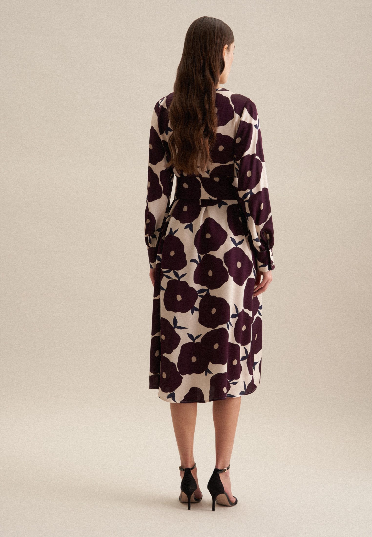 seidensticker Sommerkleid Schwarze Rose Langarm Rundhals günstig online kaufen