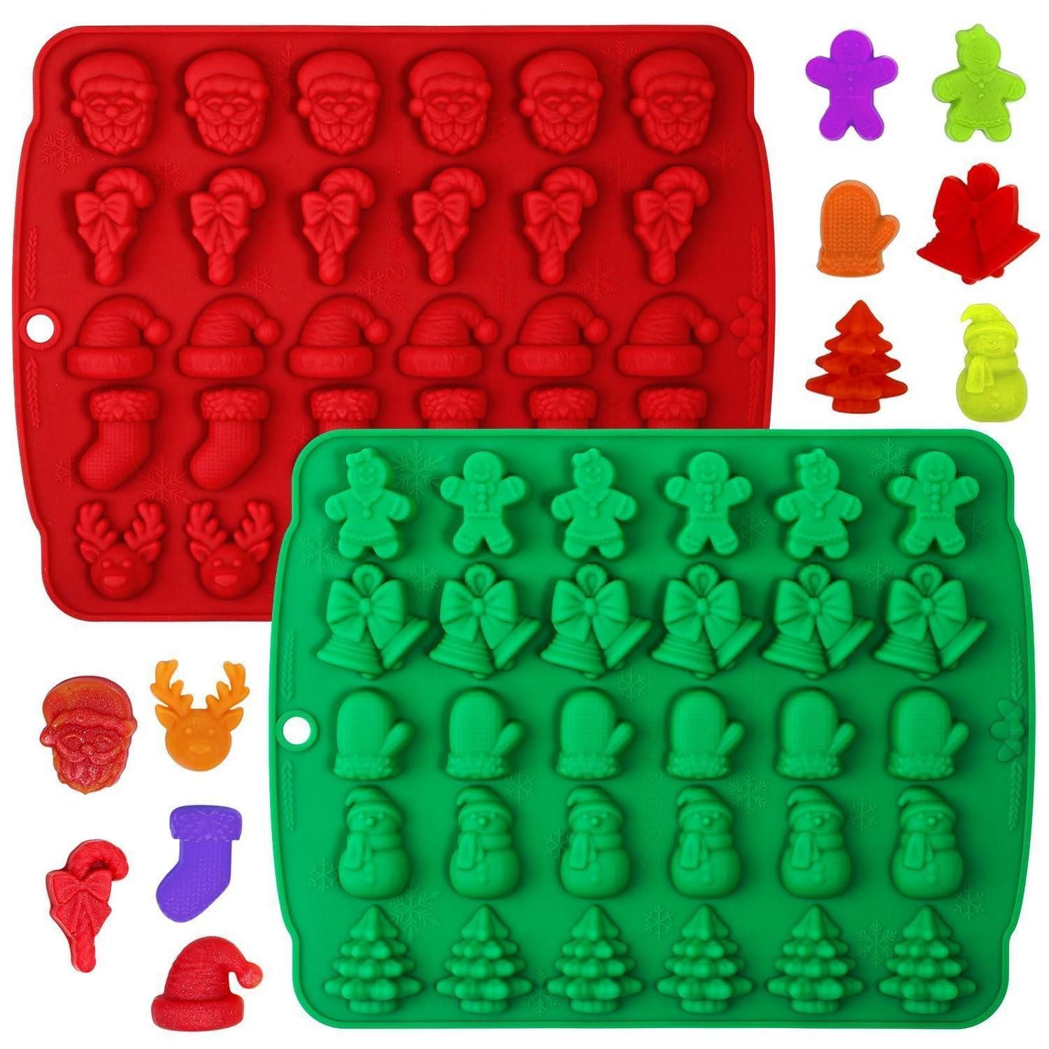 LuxusKollektion Pralinenform Silikonform Weihnachten 5 Figuren