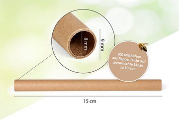 Cult at Home Insektenhotel 400 (2x200) Füllmaterial Ø 8mm - Nisthülsen für Bienen, Wildbienen