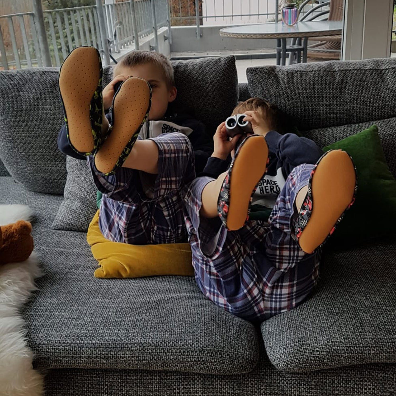 Beck Schläppchen Winner Gymnastikschuh (bis Gr. 38 verfügbar, für Sport, Kindergarten, und Zuhause geeignet) rutschfeste Laufsohle, atmungsaktive Baumwolle – Bild 2 von 5