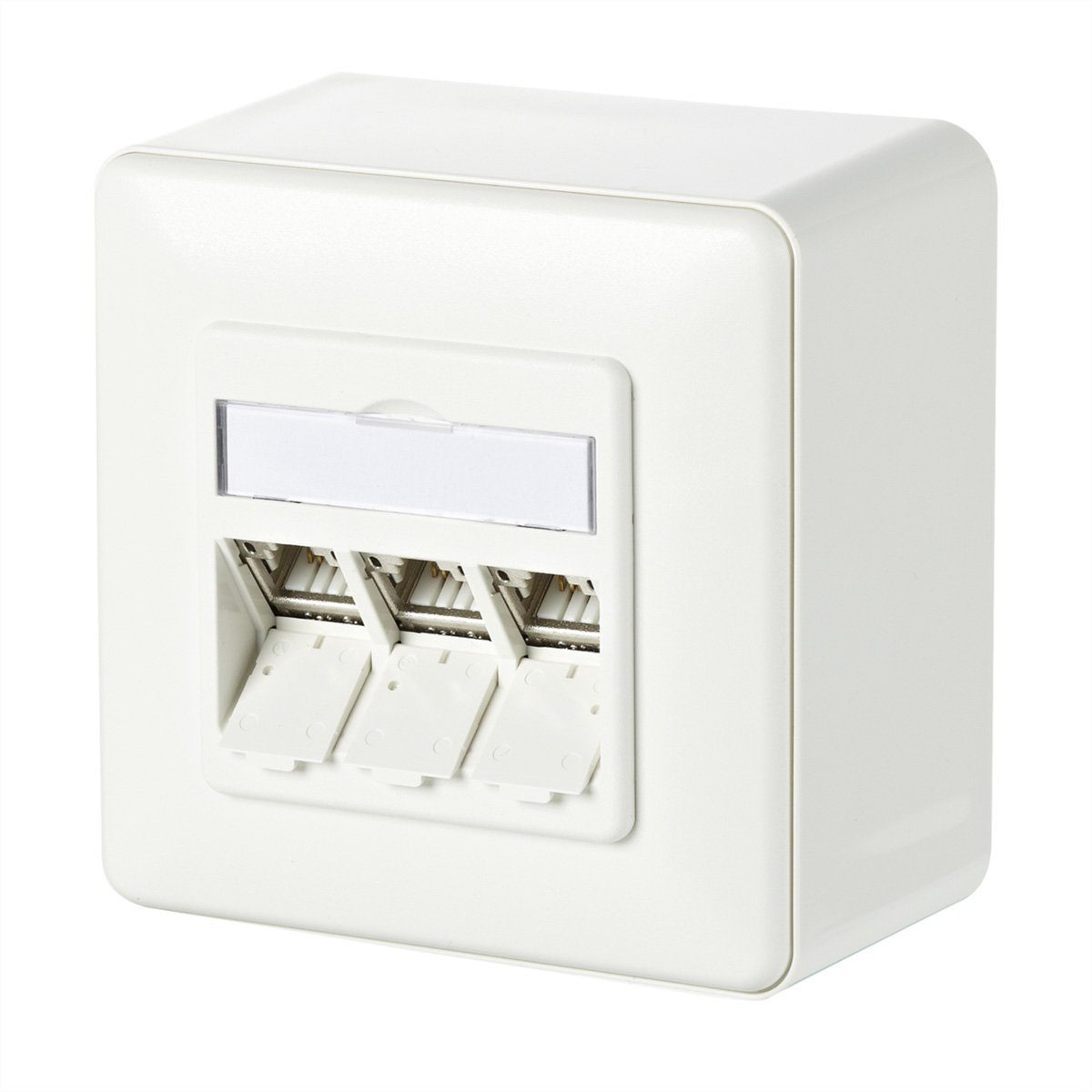 C6Amodul 3 Port 180° AP-Dose Netzwerk-Panel
