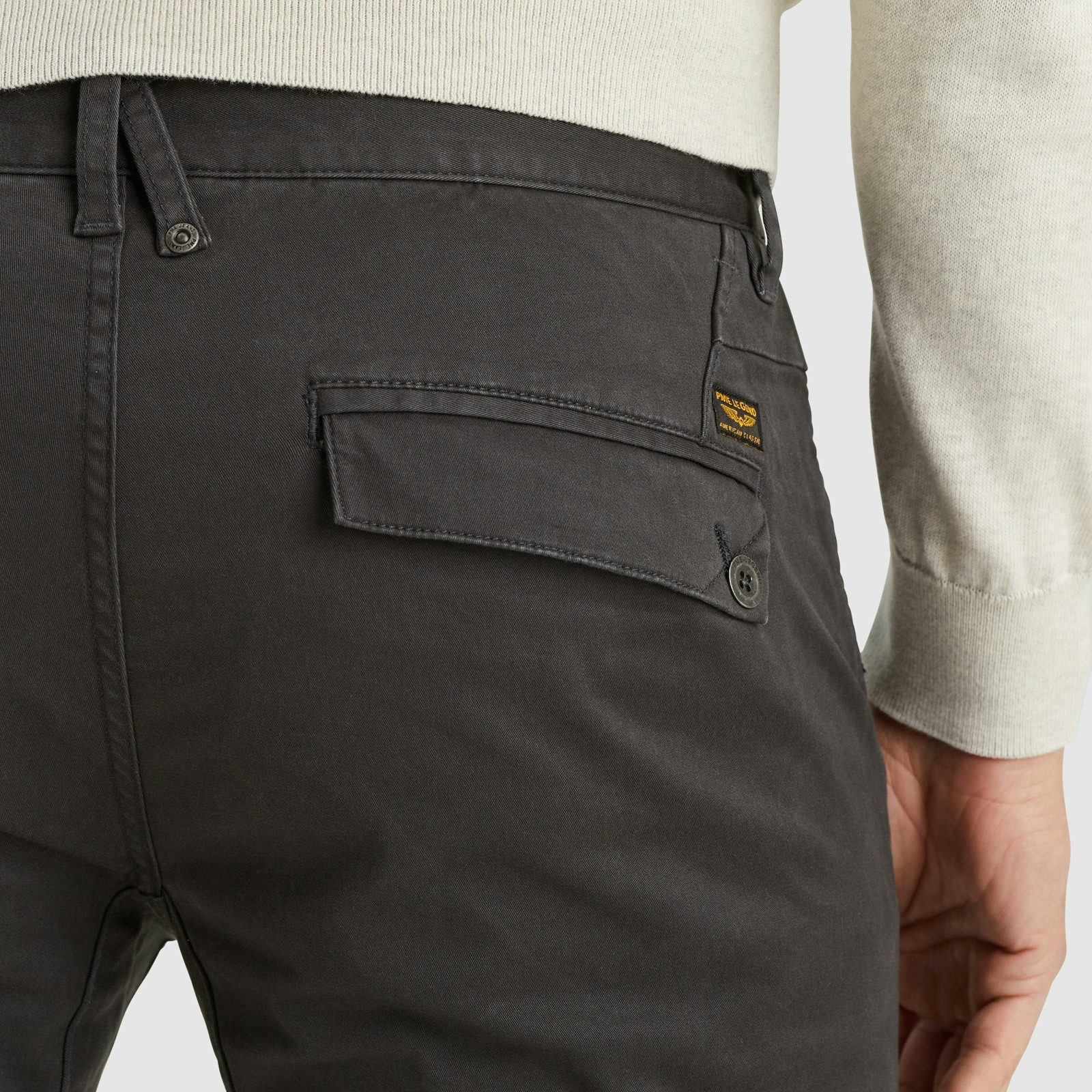PME LEGEND Chinohose TWIN WASP CHINO LEFT HAND STRETCH TWILL mit Taschen