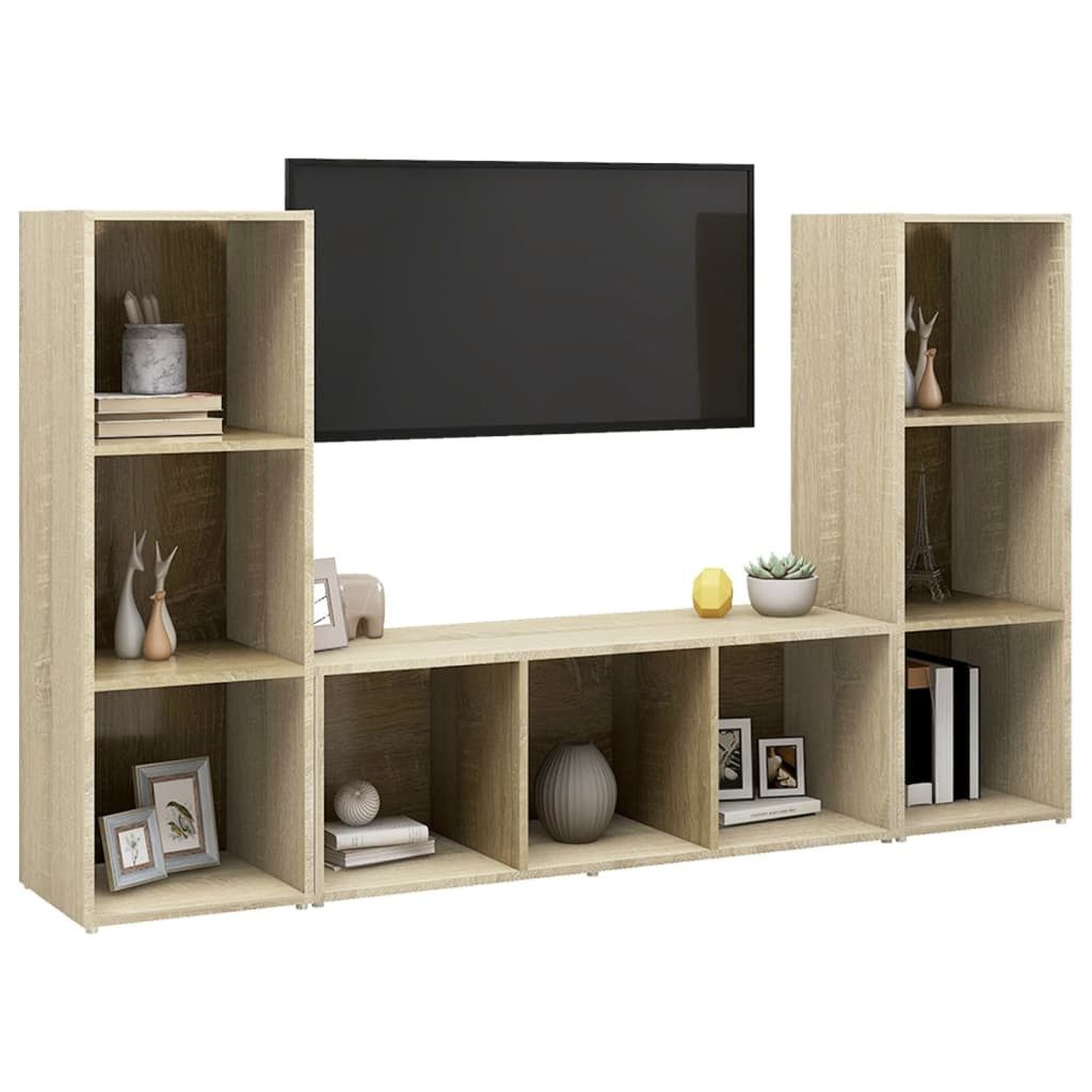vidaXL TV-Schrank TV-Schränke 3 Stk. Sonoma-Eiche günstig online kaufen