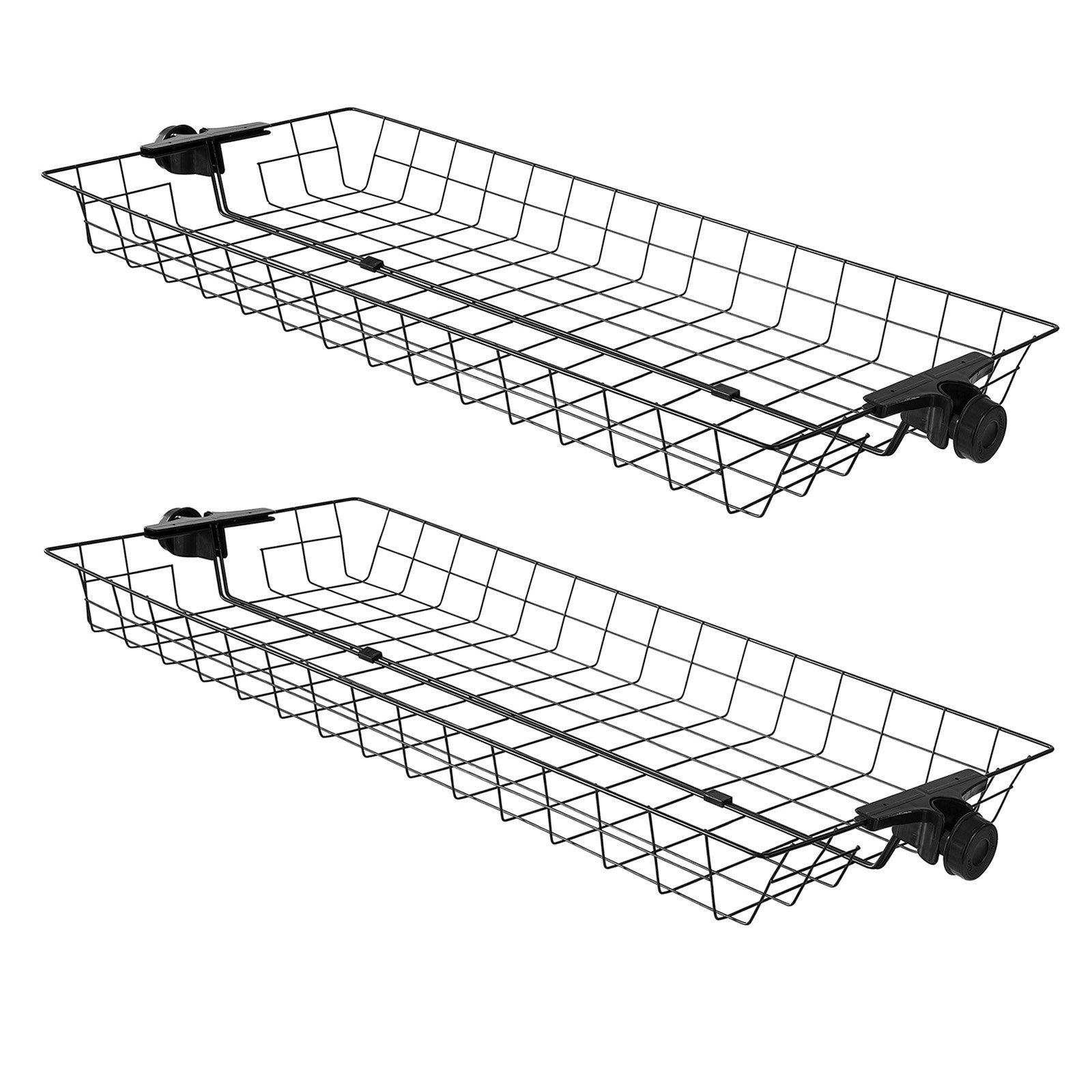 SoBuy Aufbewahrungskorb FRG34-P0 (2 St), 2er Set Körbe für Kleiderständer Teleskop Garderoben System