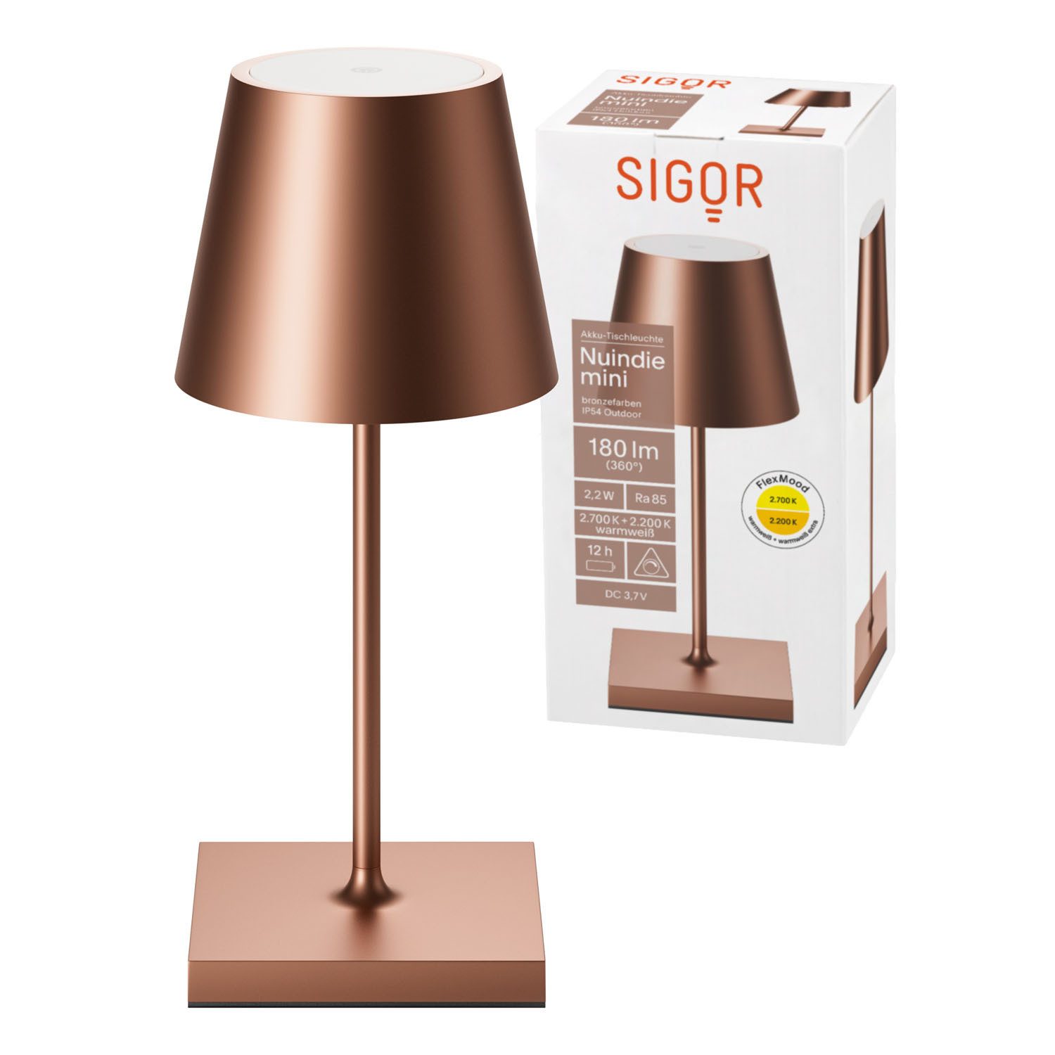 SIGOR LED Tischleuchte Akku-Tischleuchte, Dimmbar, LED günstig online kaufen