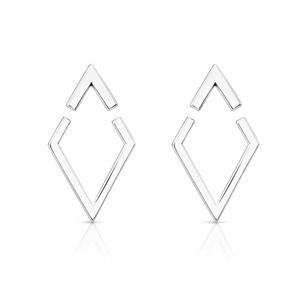 XCOAST Ohrstecker-Set XCOAST Ohrstecker Damen Cut-Out Edelstahl 316L Silber (Geschenkidee Ohrringe Damen, 2-tlg., in Geschenketui), pflegeleichter, langlebiger  – Bild 5 von 5