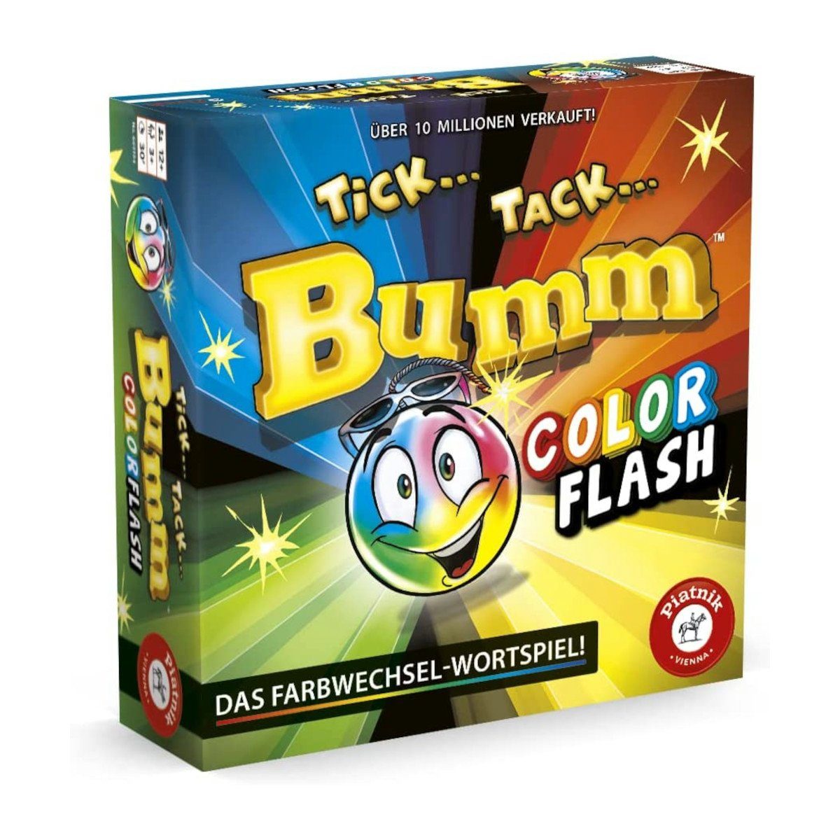 Piatnik Brettspiel - Spiel, Tick Color Tack Flash Bumm