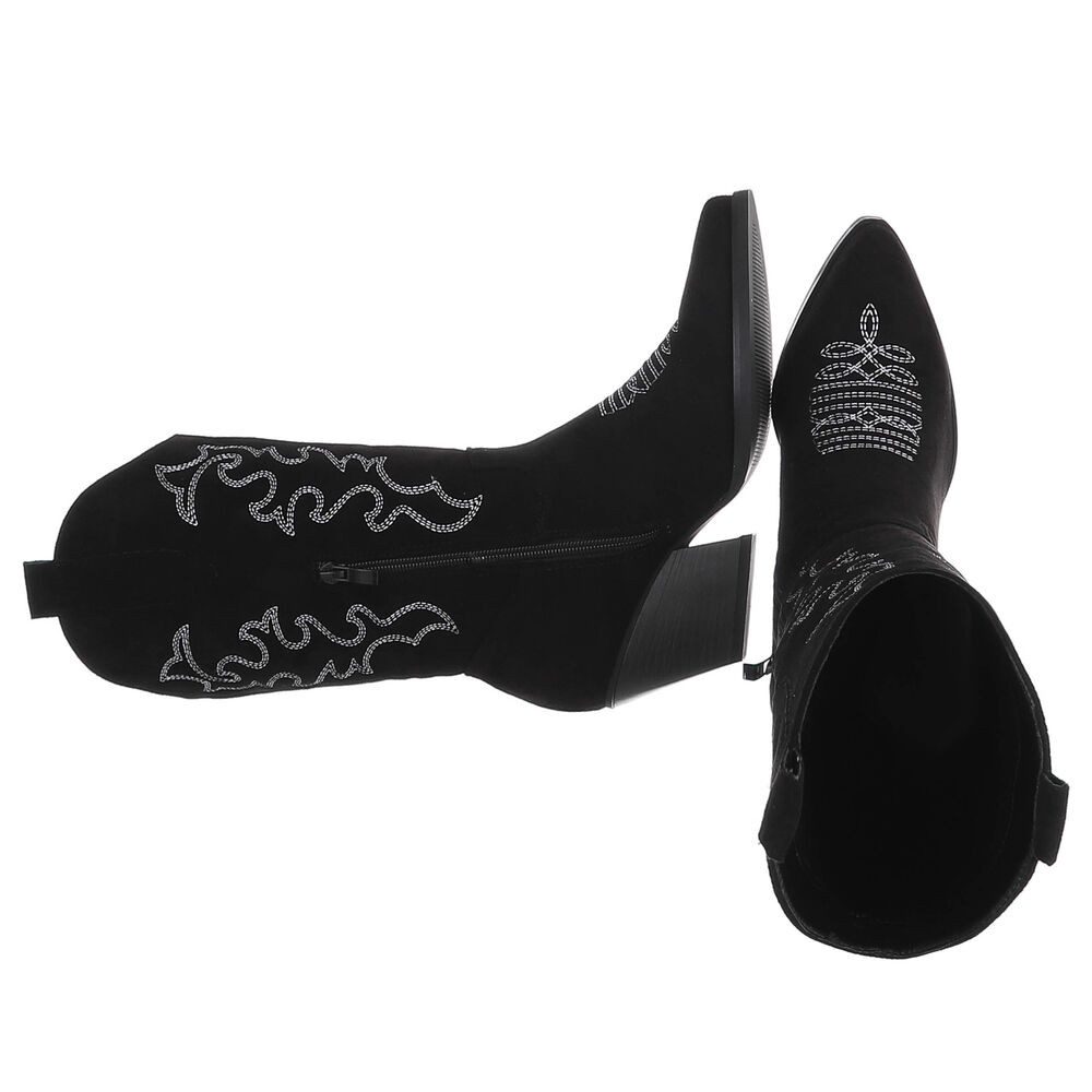 Ital-Design Cowboystiefel mit Blockabsatz und kunstvollen Details Westernst günstig online kaufen