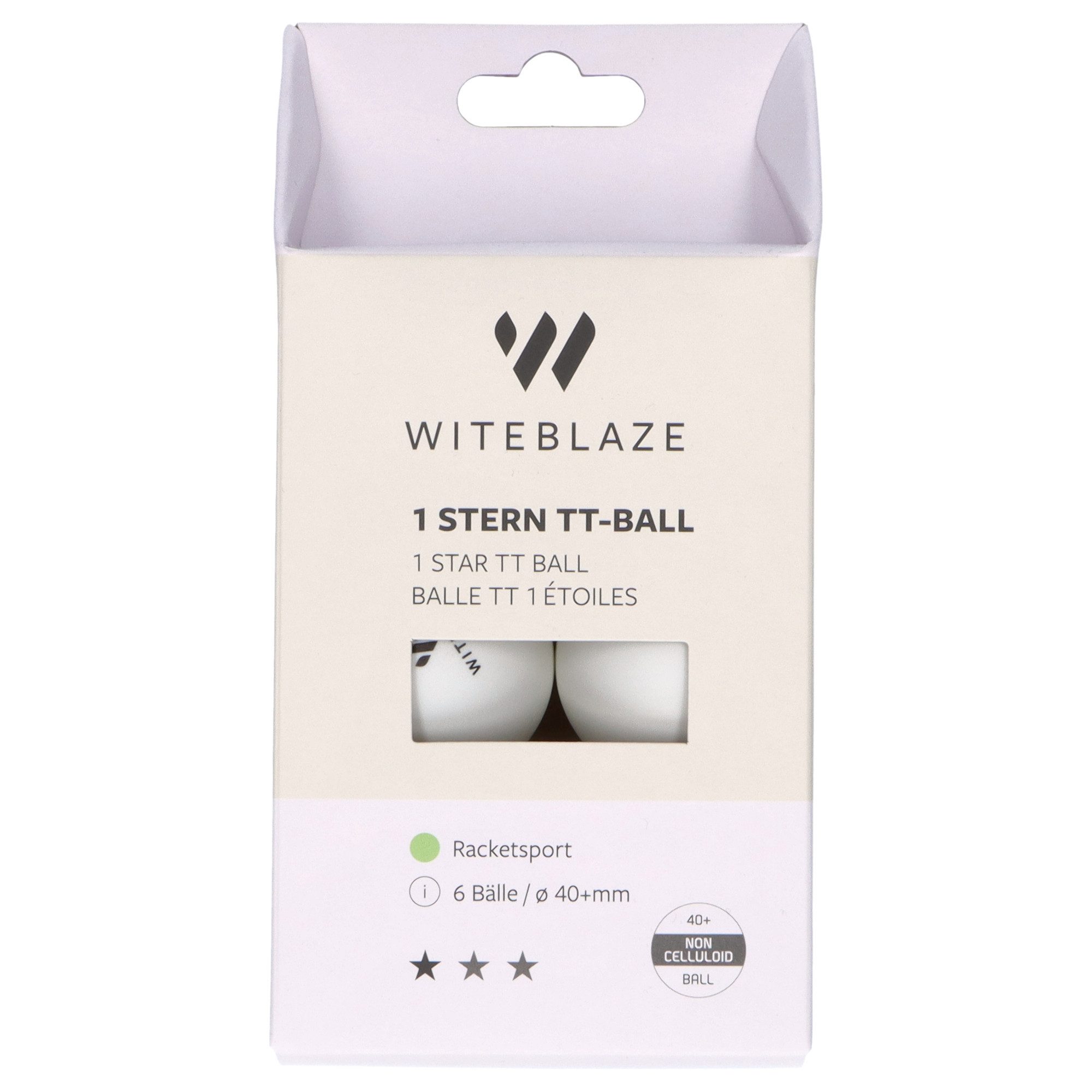Tischtennisball Witeblaze Tischtennis-Ball 1 STERN TT-Ball 1022399