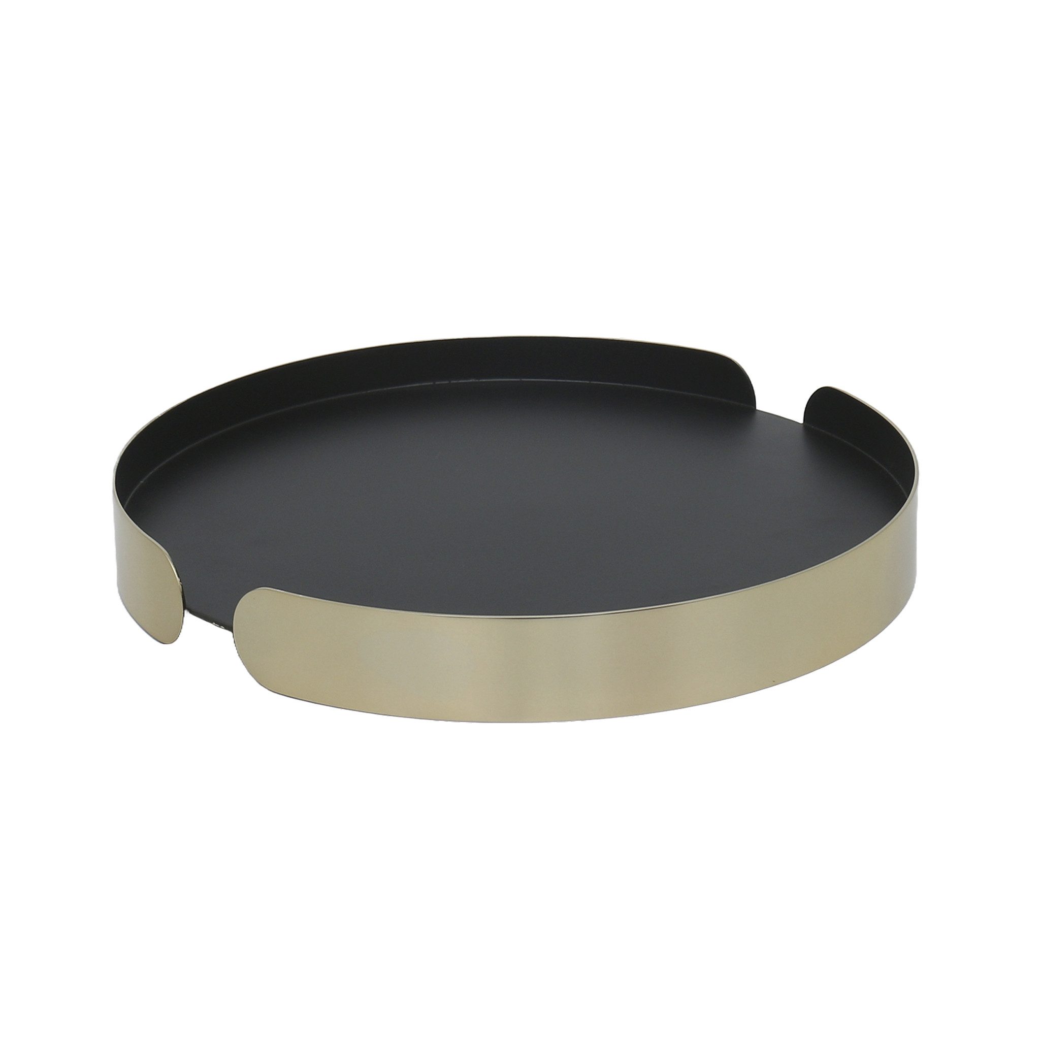Tablett Contro Circle rundes Tablett aus Metall