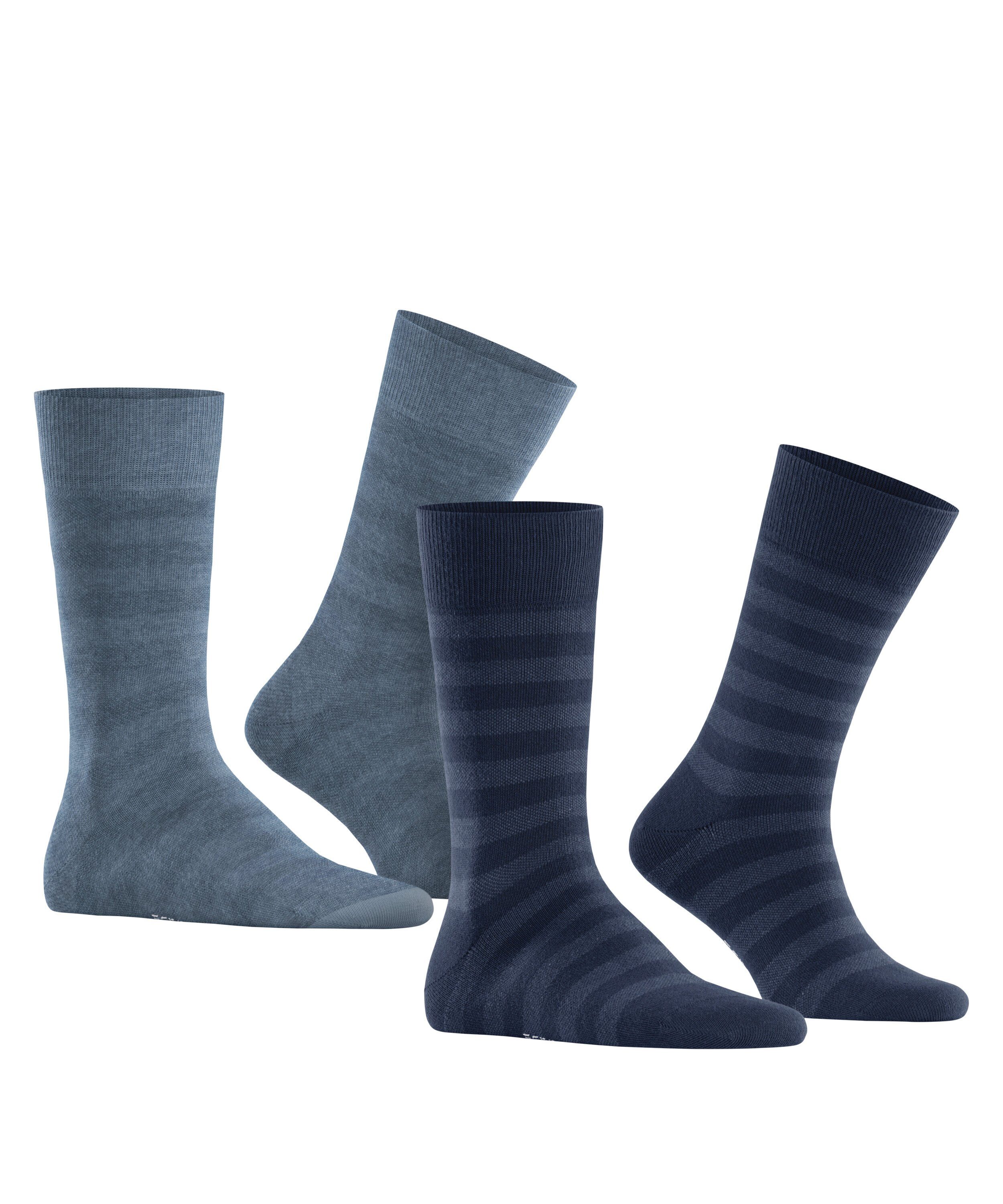 Esprit Socken Esprit Mesh Stripe 2-Pack Herren (2-Paar)