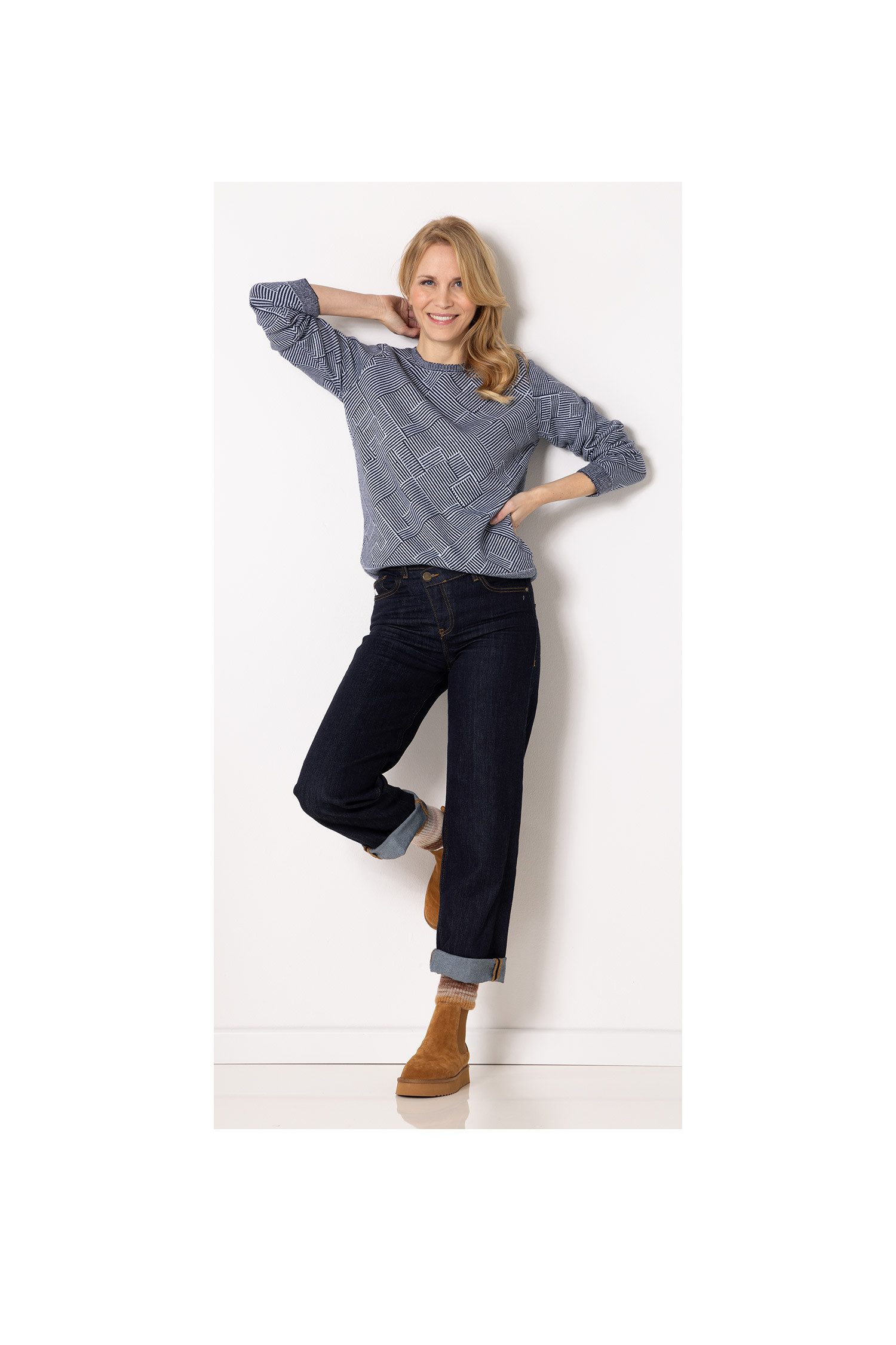 SER Rundhalspullover Neu eingetroffen! Pullover Mustermix günstig online kaufen