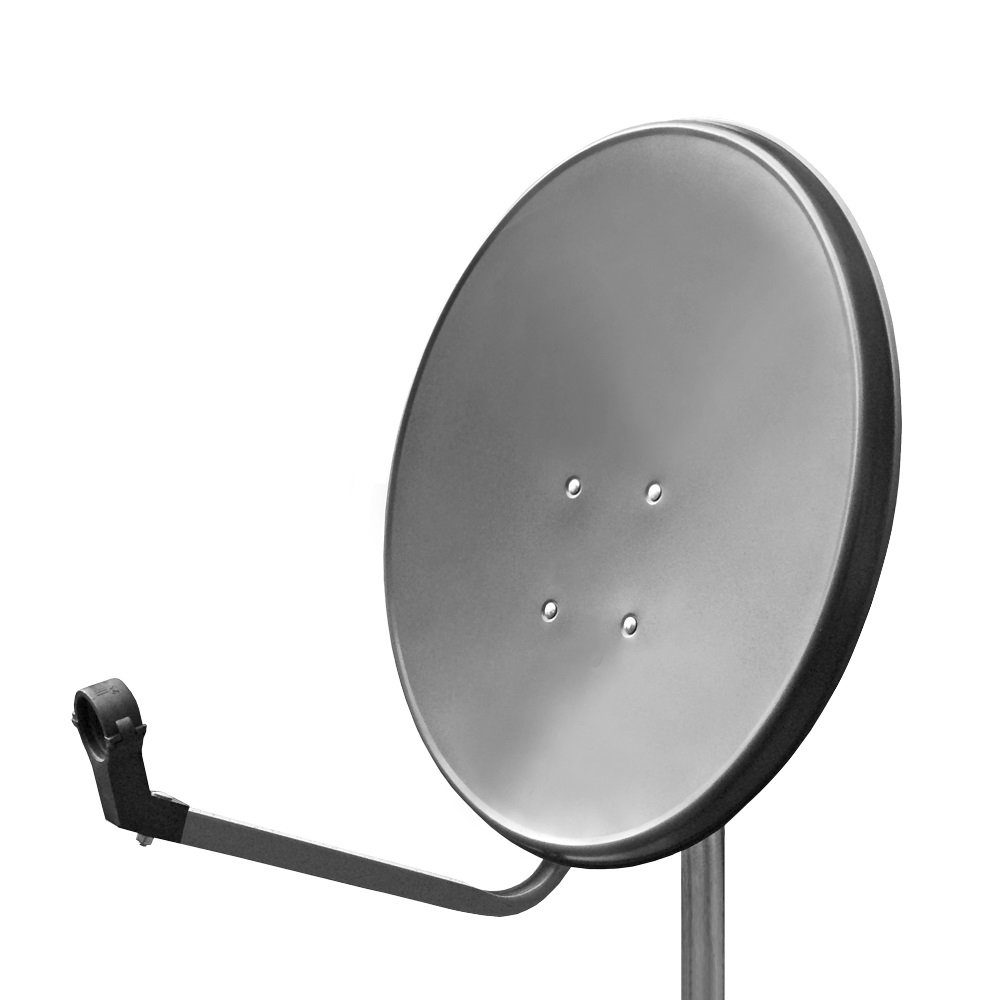 ARLI Sat Anlage SAT-Antenne (60,00 cm, Stahl, Feedarm l vielseitig einsetzbar)