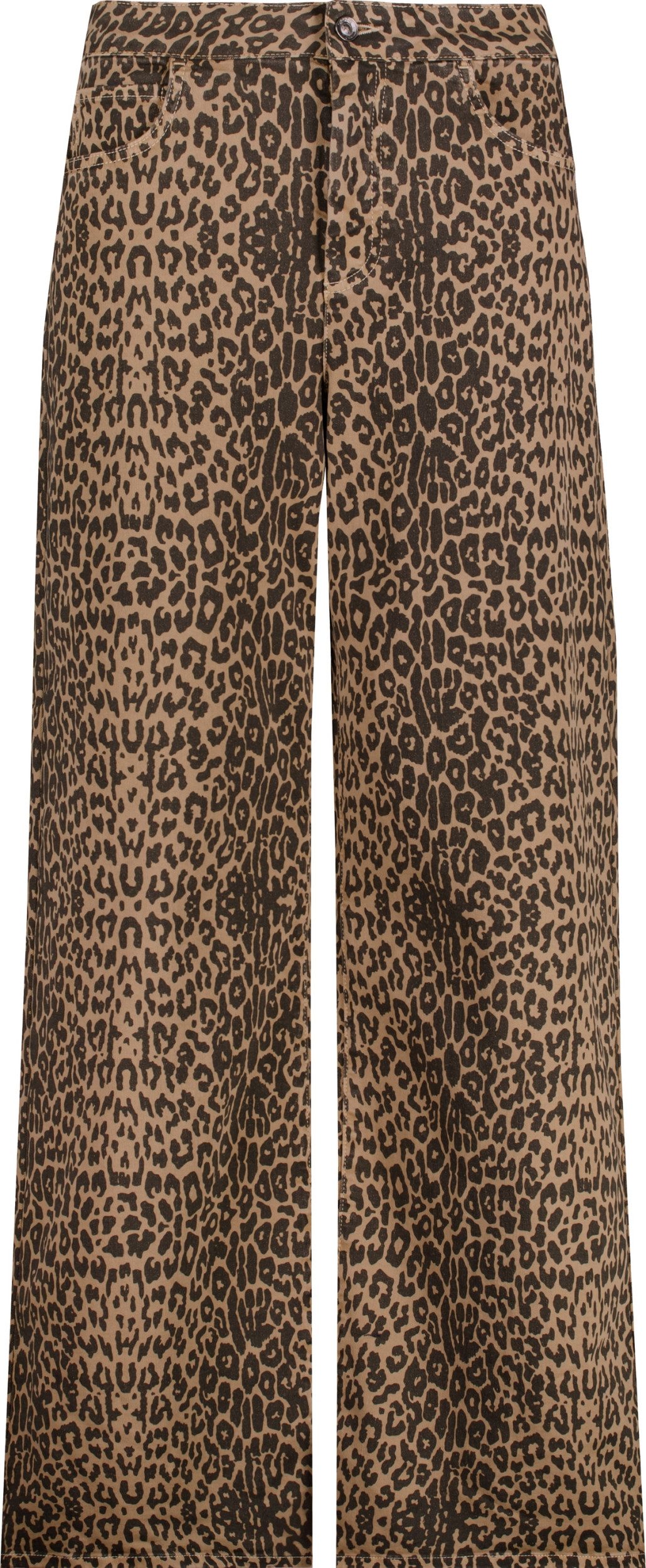 Monari 5-Pocket-Jeans Hose brown sugar gemustert