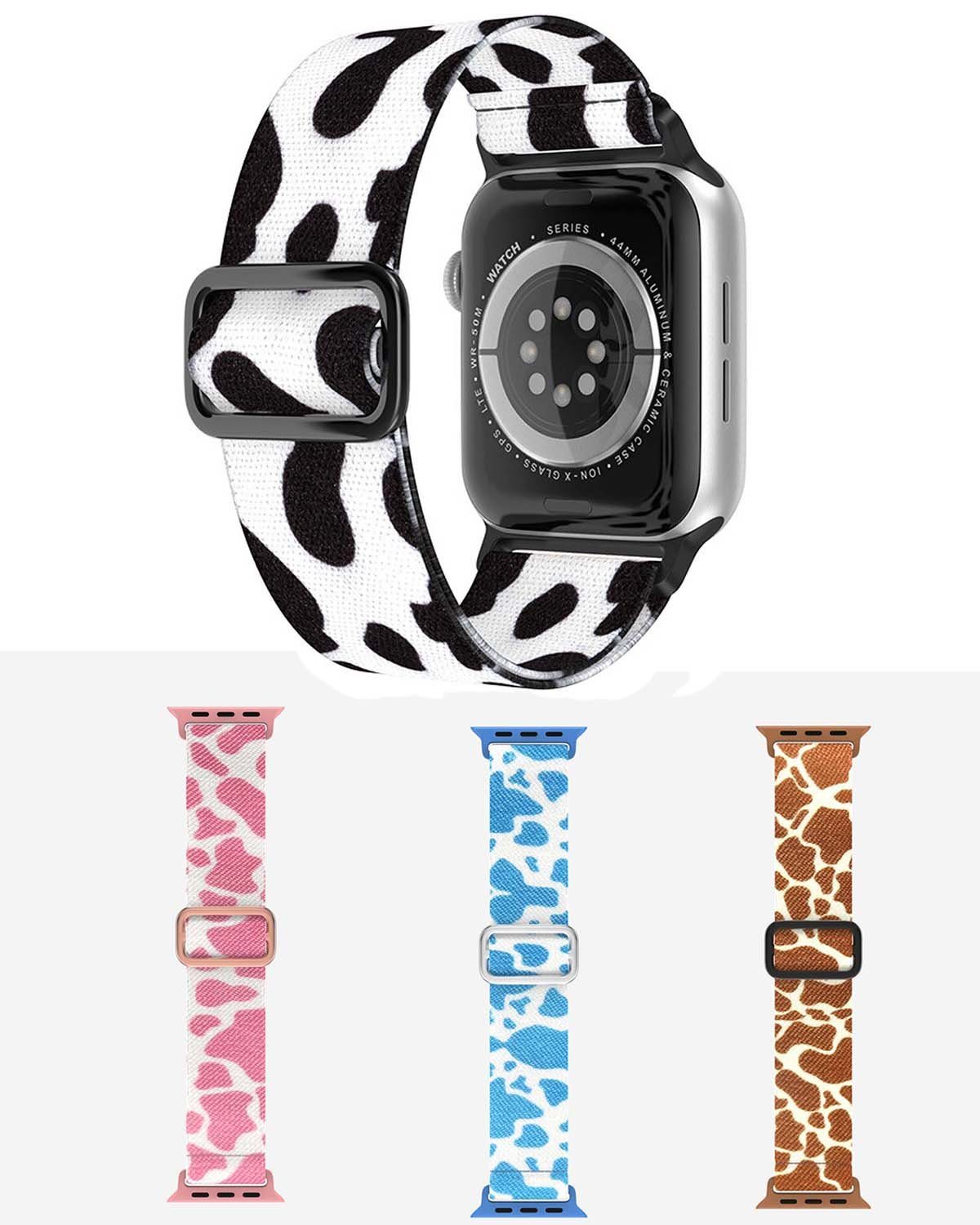 YANN Smartwatch-Armband Geflochten für Apple Watch 42 mm/44 mm/45 mm/49 mm, Armband mit verstellbarem Riemen
