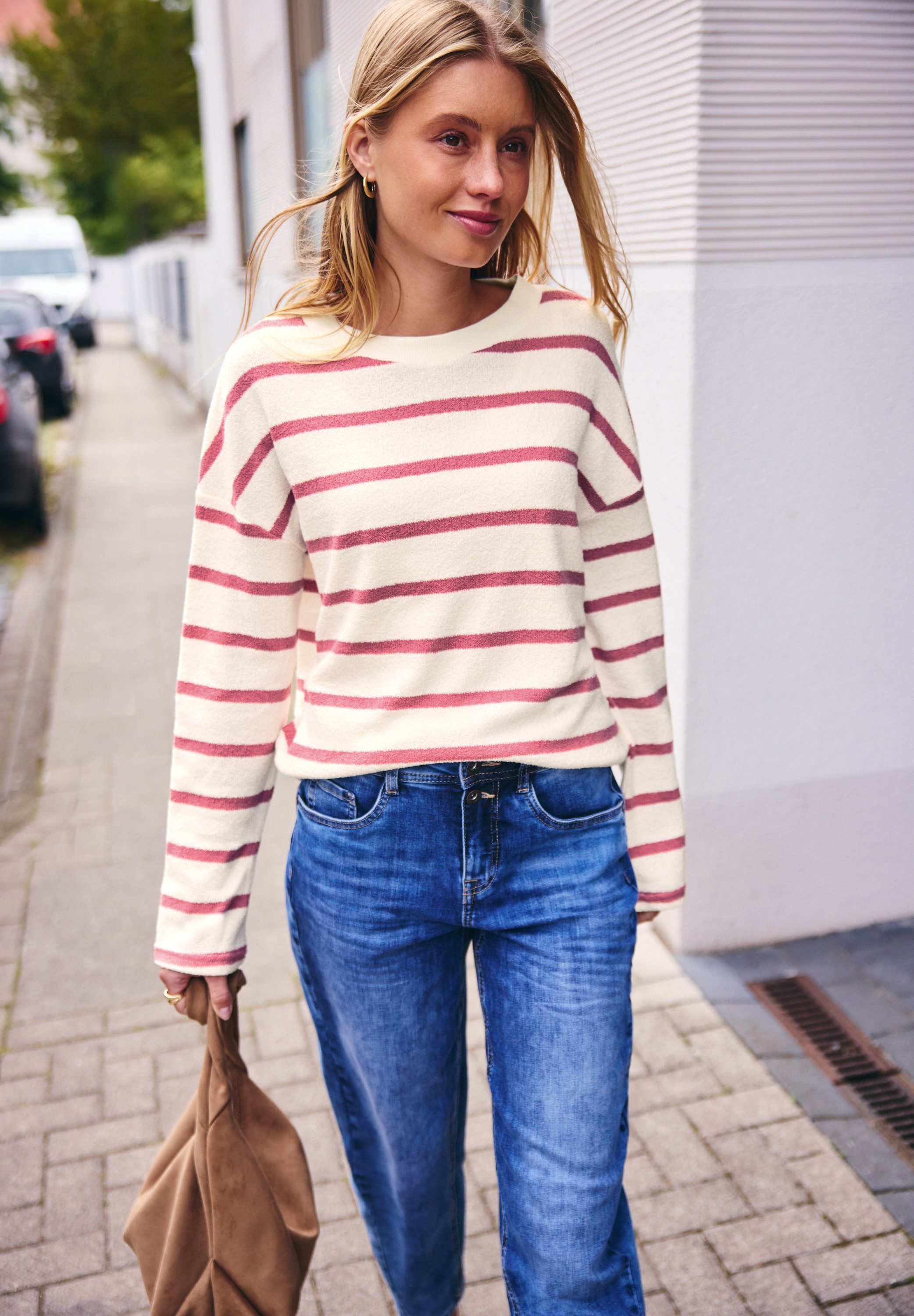 STREET ONE STUDIO Langarmshirt im Streifendesign
