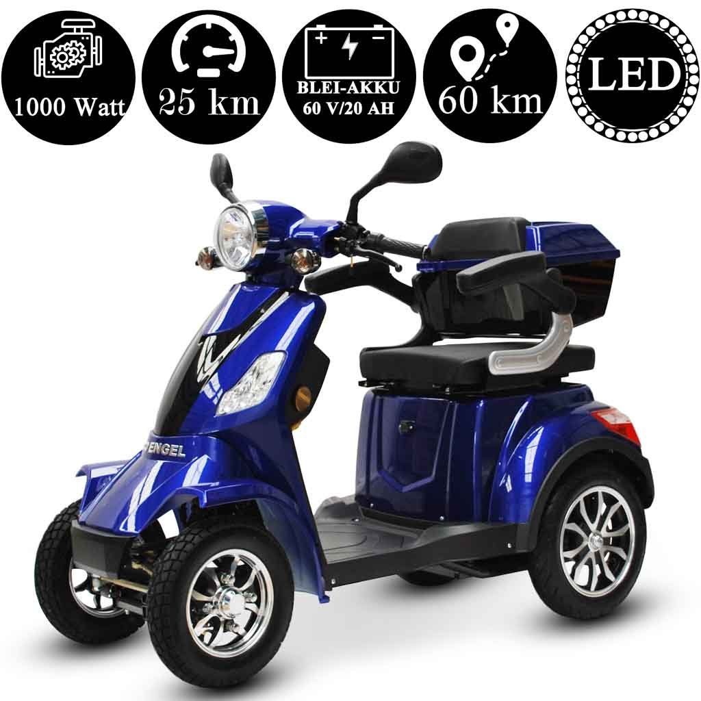 ECO ENGEL Elektromobil ECO ENGEL 510 Rot, Seniorenmobil 25 km/h 20 Ah Li-Io Akku 1000 W, 1000,00 W, 25,00 km/h
