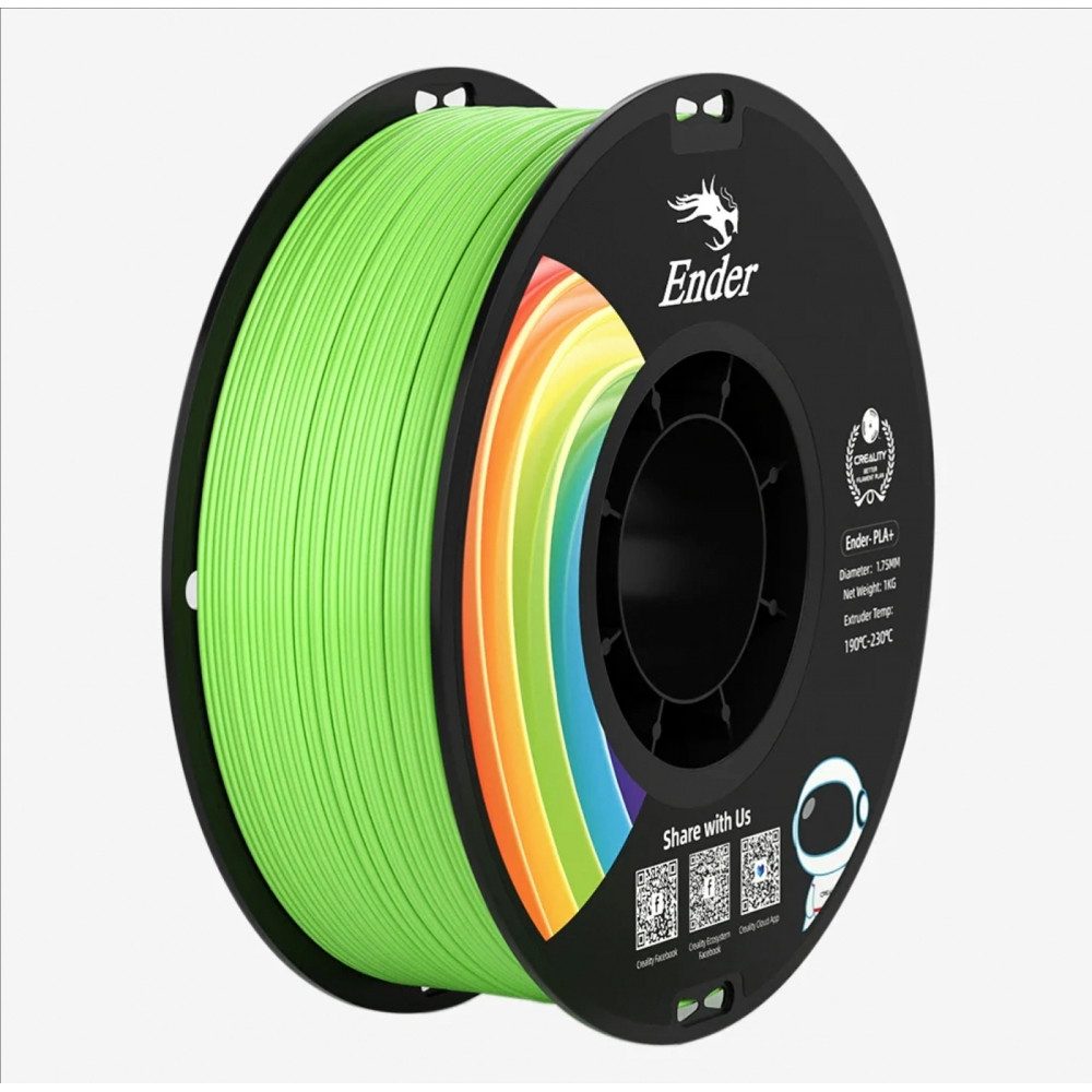 Creality Creality PLA+ Filament Rot 1kg 1,75mm für 3D-Druck. Elektro-Kabel, 3D-Filament, 3D-Filament, Erhöhte Zähigkeit für langlebige Drucke