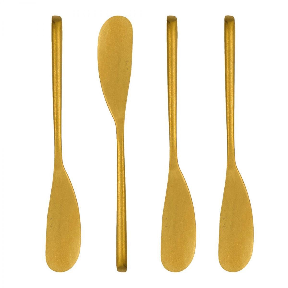 Nicolas Vahé Tafelmesser Buttermesser Antikgold Finish (4er-Set)