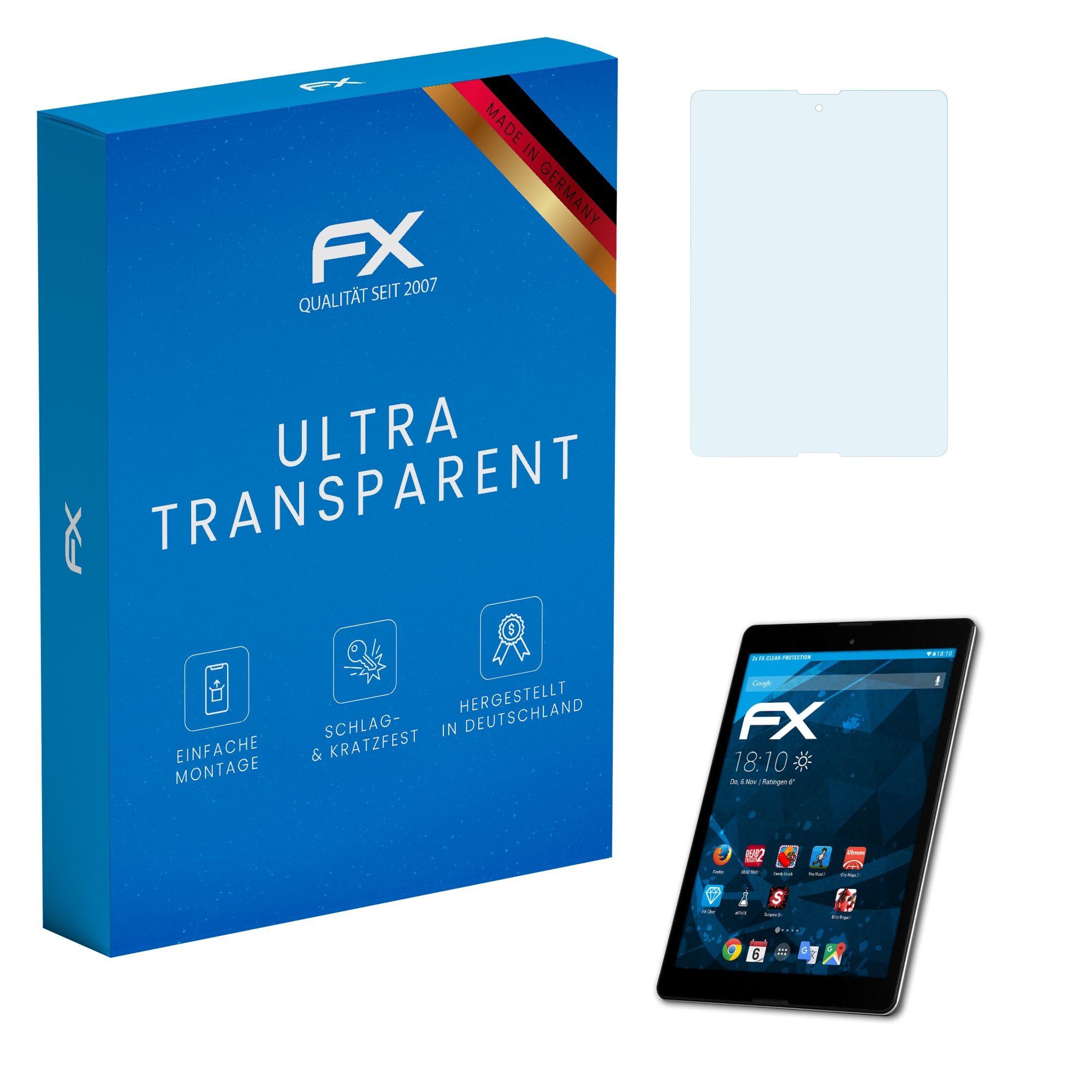 Schutzfolie Displayschutz für Medion LIFETAB P9702 MD60828