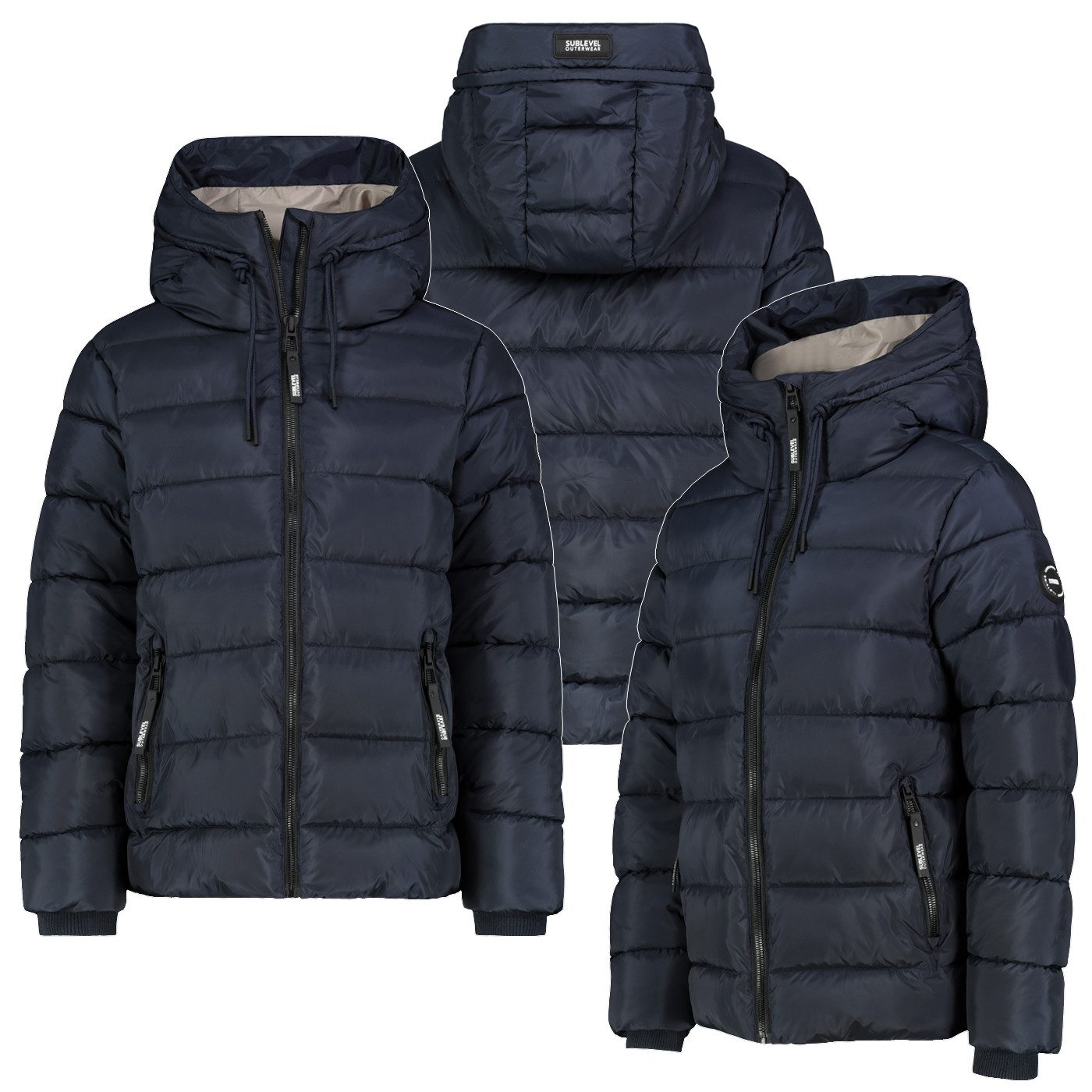 SUBLEVEL Steppjacke Winter Jacke Mantel Parka Steppjacke Lange Winter Mante günstig online kaufen