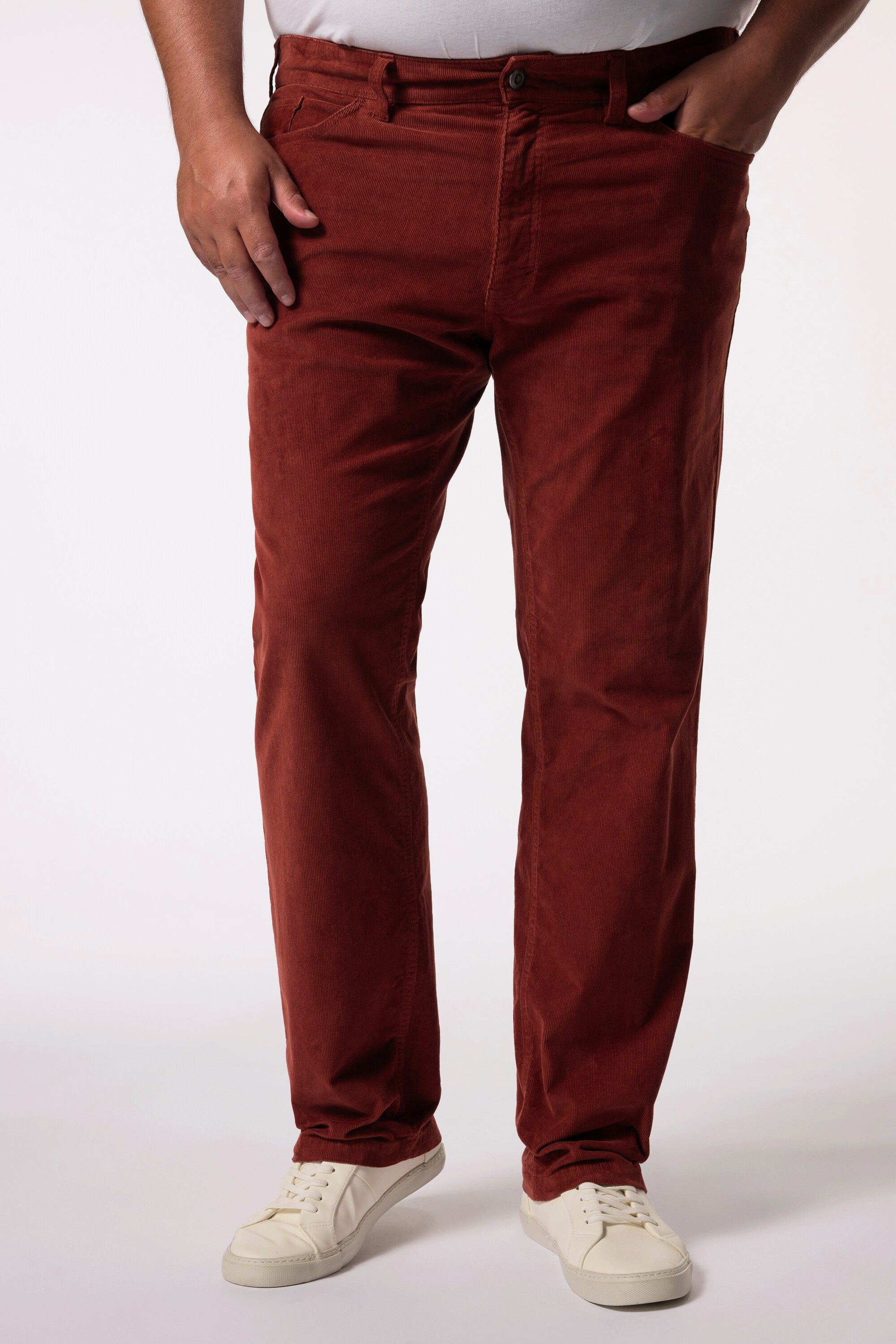 Men Plus Chinohose Men+ Cordhose Bauchfit 5-Pocket Straight Fit günstig online kaufen