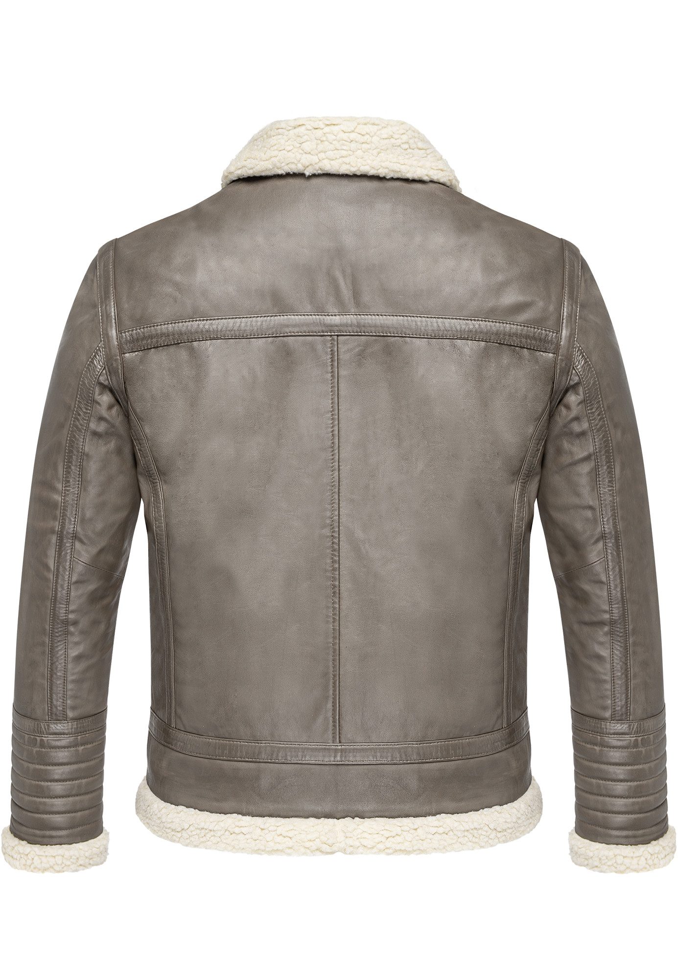 Amaci&Sons Lederjacke OATMAN Lederjacke Herren gefüllte Fell Lederjacke – Bild 4 von 4