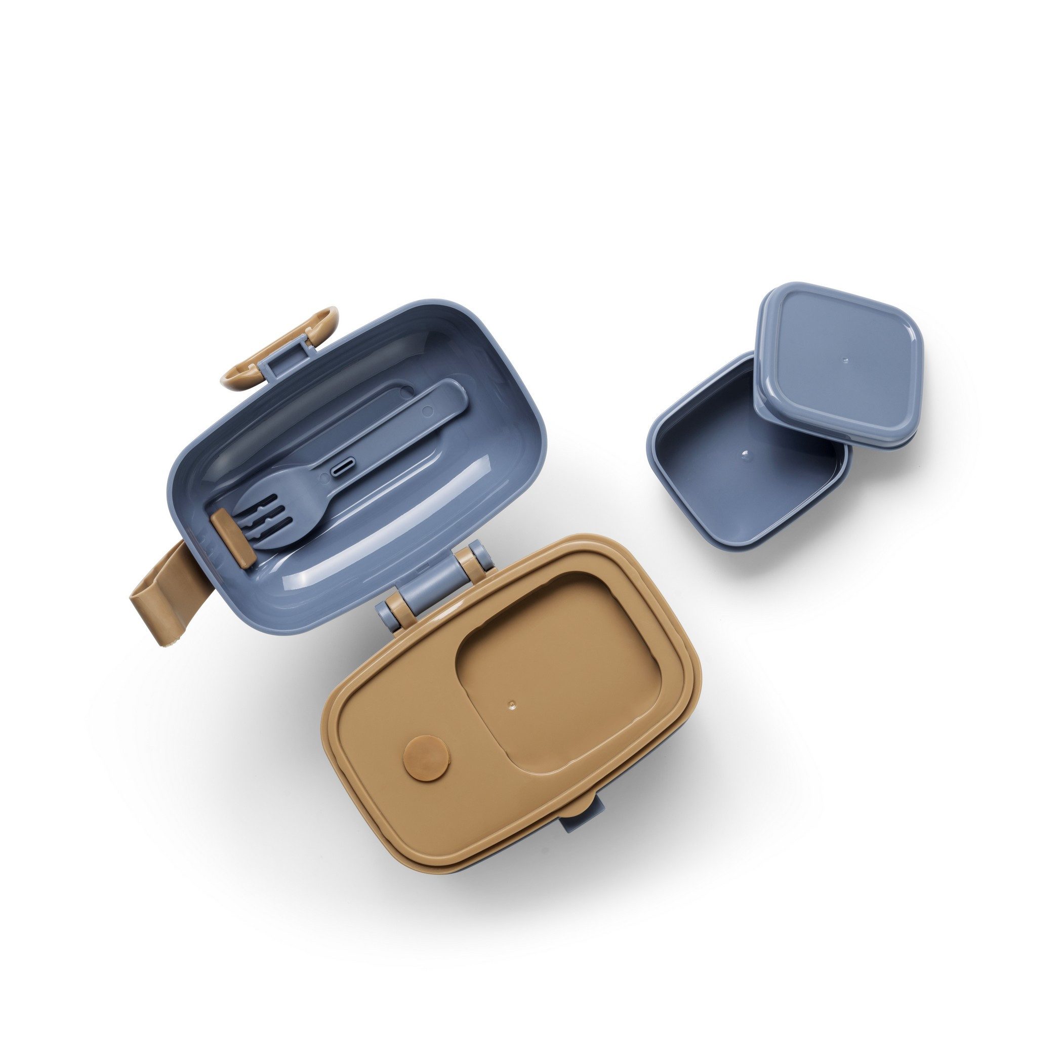 Elodie Lunchbox Elodie Details - Lunchbox Brotdose - Garden Leo - 14x13,5x8,5 cm, Kunststoff, (Gabel im Deckel, Drei Behälter)